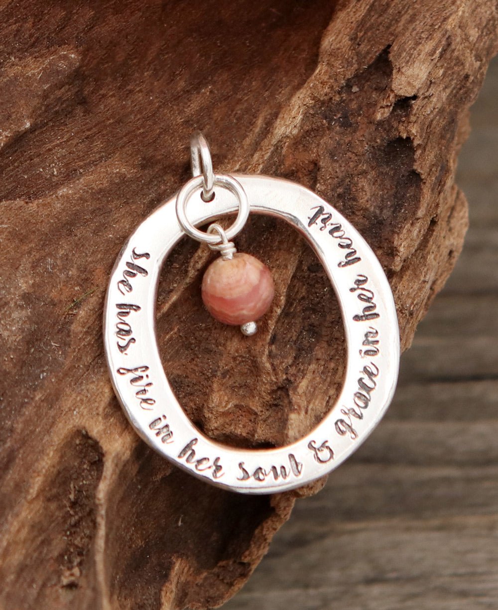 She Has Fire In Her Soul Rhodochrosite Pendant、mySite、topwebapps