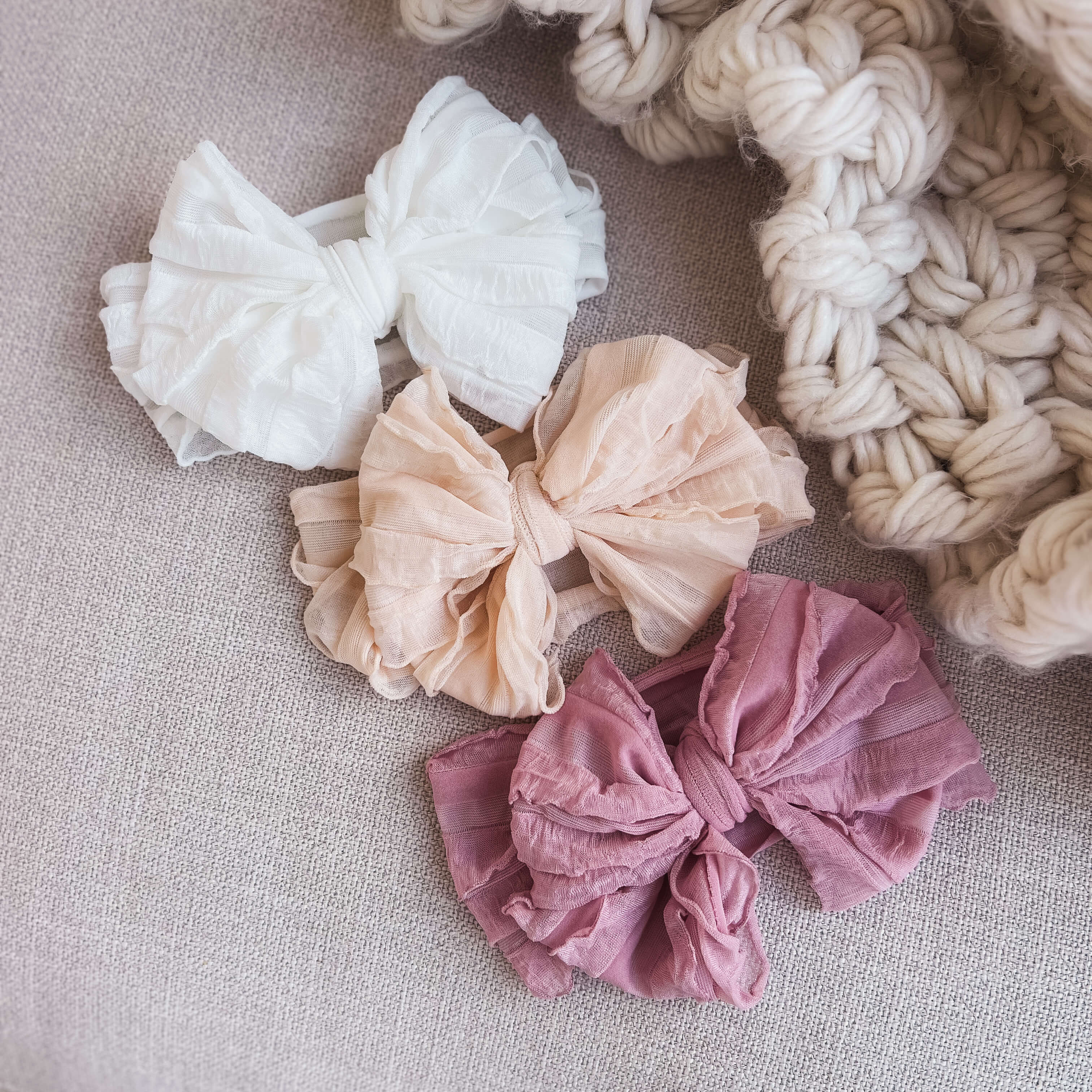  Large Ruffle Knit Bow、mySite、layawaytickets