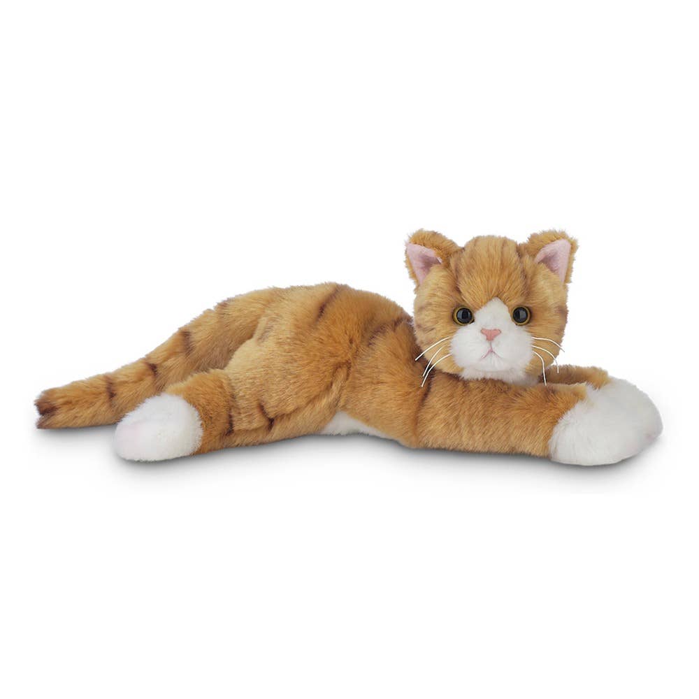 Plush Floppy Cats! Siamese,Tabby,Gray or Orange Tabby, White, Black Plush Kitty Cats Lifelike-Bearington Collection、mySite、g9winljtr