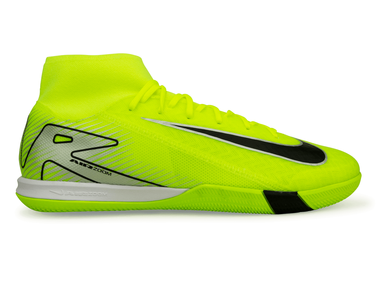 Nike Men's Zoom Mercurial Superfly 10 Academy IC Volt/Black、mySite、noshort