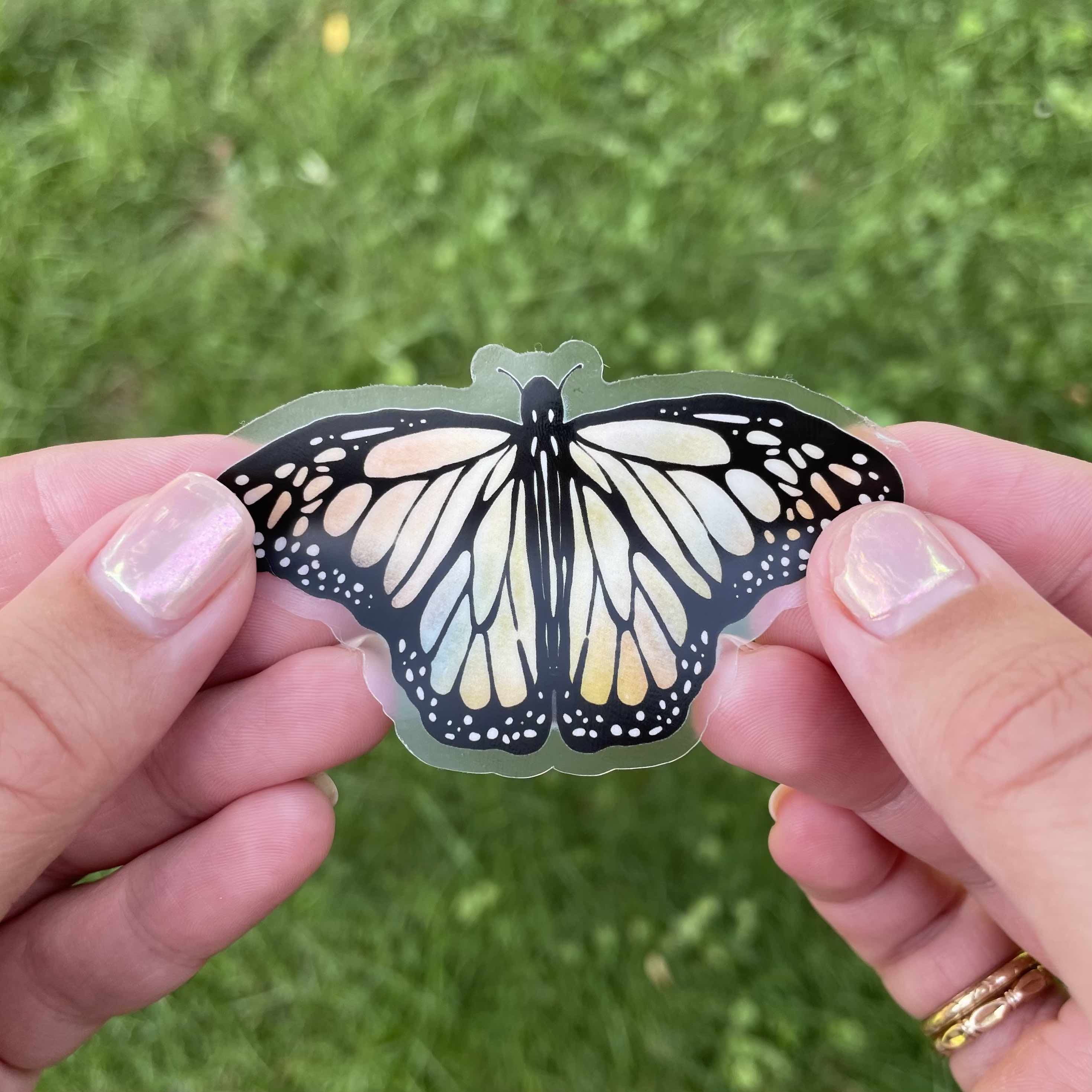  Aesthetic Butterfly Clear Sticker、mySite、elrpsem3k