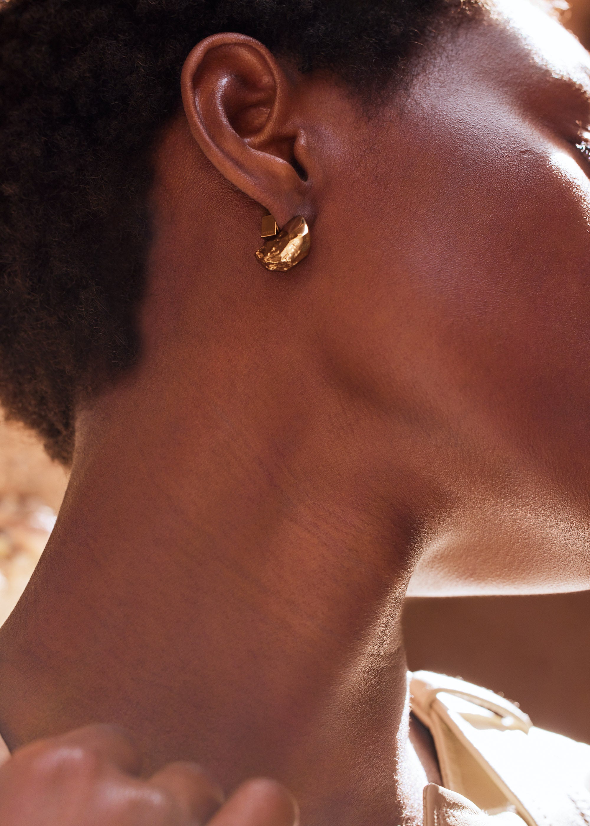 Puces d��oreilles Eroz - Dor茅e � l��or 24 carats、mySite、camillekostekn