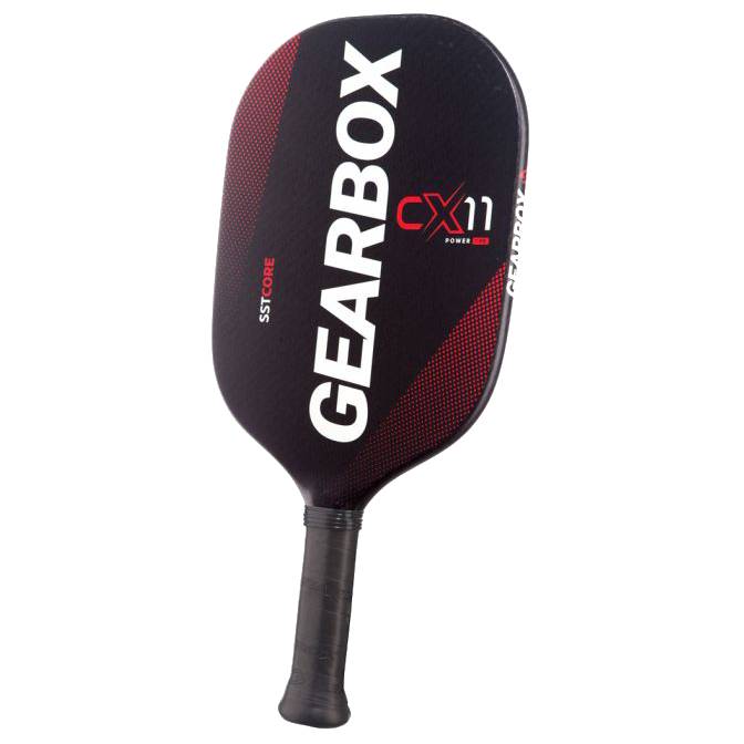 Gearbox CX11Q Quad Power Pickleball Paddle (Red) (7.8 oz.) - Demo Rental