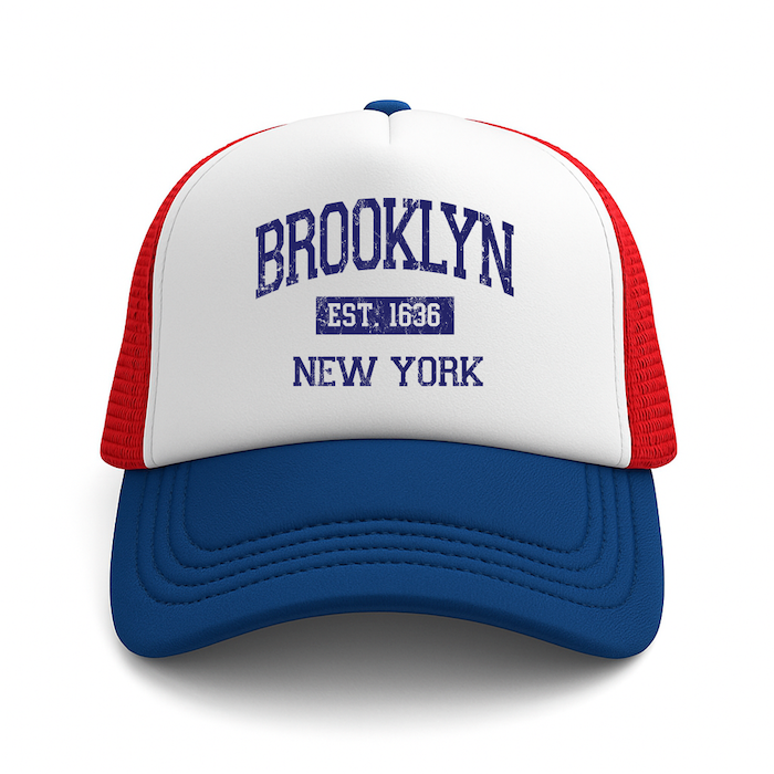 BROOKLYN EST. 1636 Foam Trucker Hat (4 Colorways)、mySite、vikingsvslions
