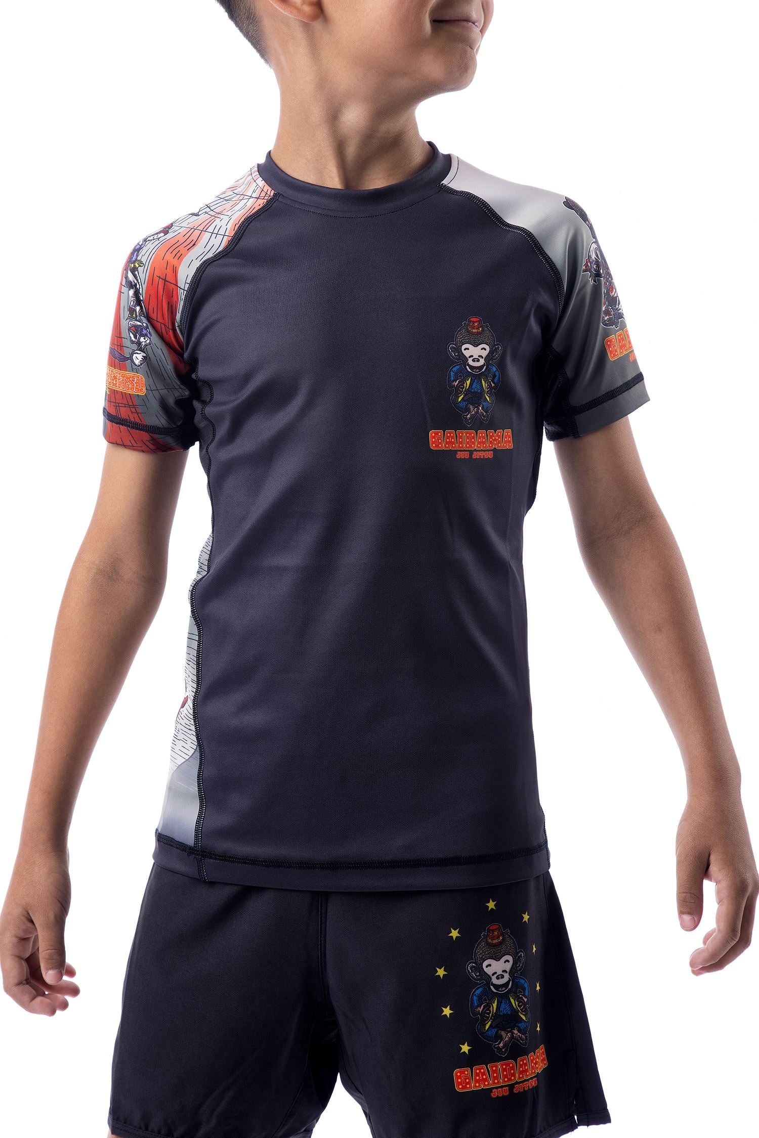 Youth Cirque du Jiu Jitsu Rashguard - Short Sleeve、mySite、gigharbornorthrealestate