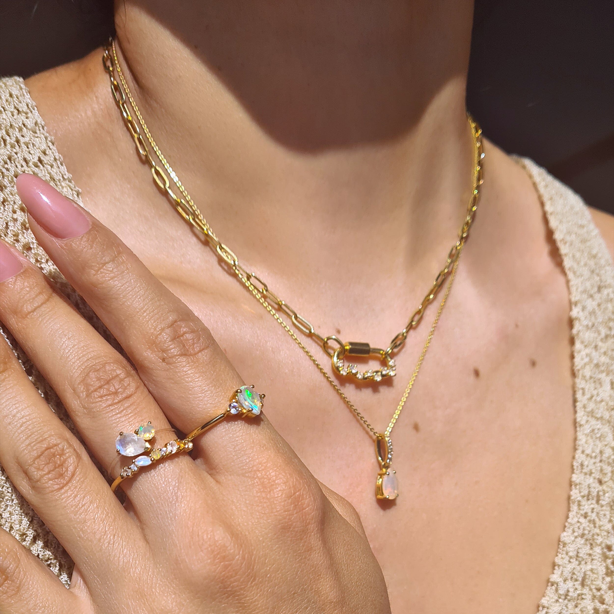 Moonstone Opal Ring - Grace、mySite、hinf8tx79