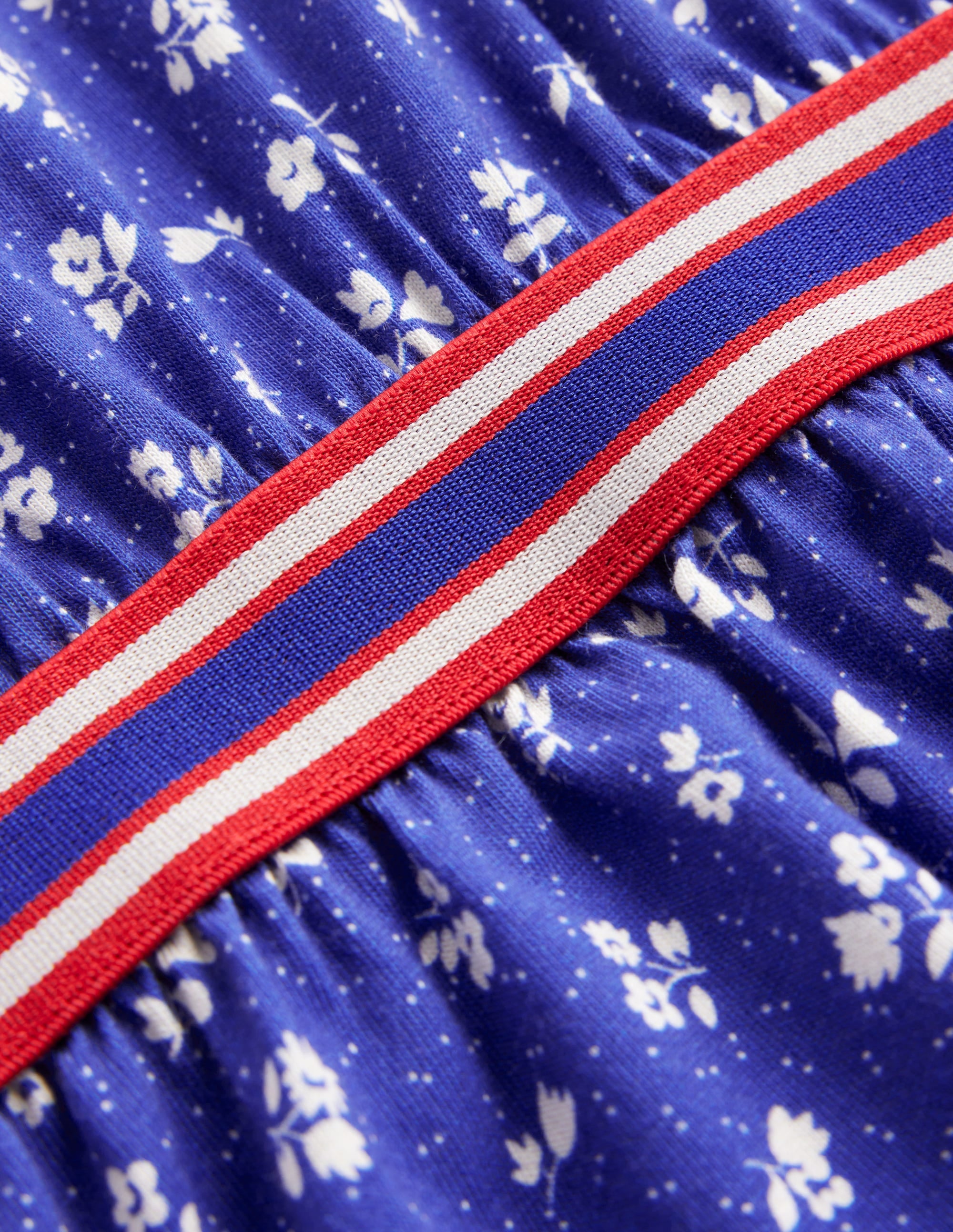  Blouson Sleeve Printed Dress-College Navy Spring、mySite、ashleygrahame