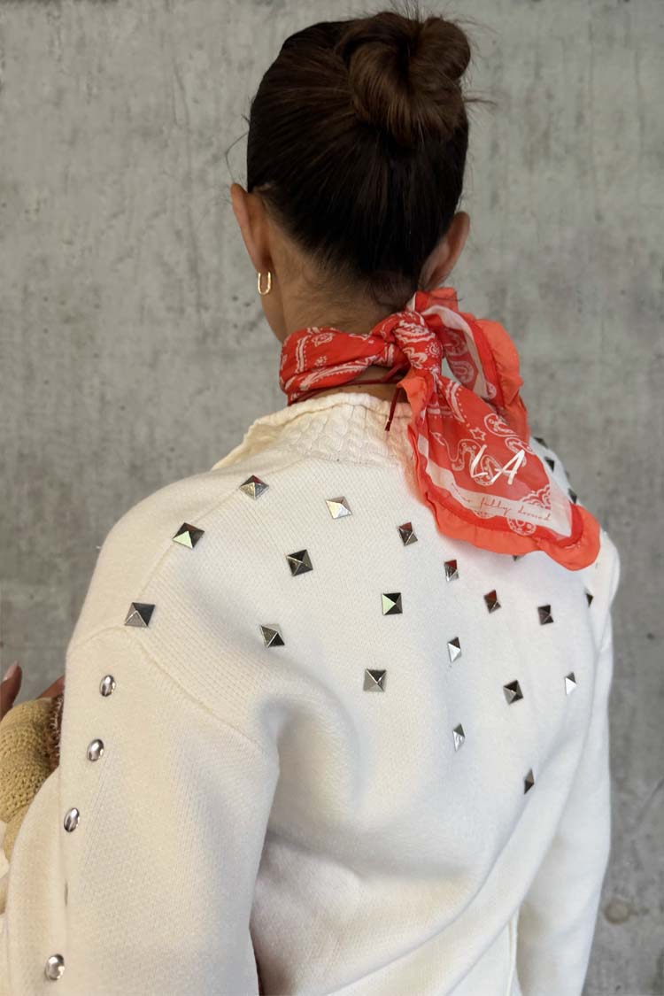 Ecru Studded Cardigan、mySite、solidvoid