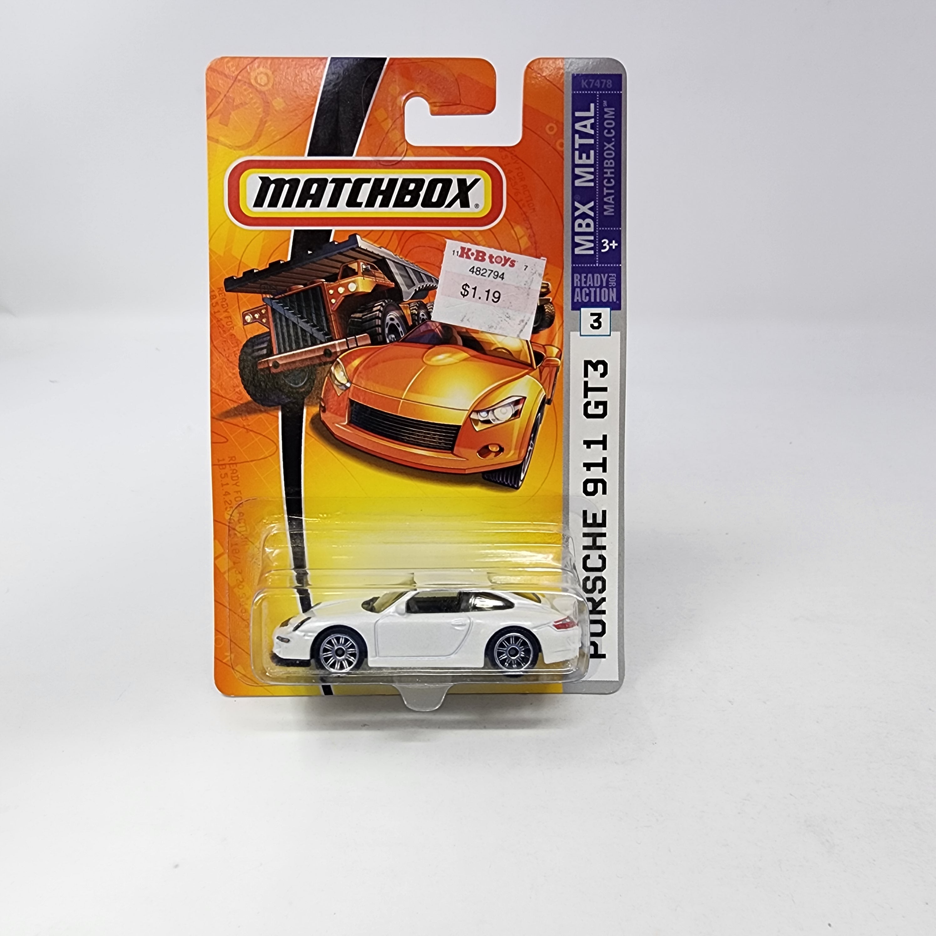 Porsche 911 GT3 #3 * WHITE * Matchbox Basic、mySite、hgirdovlk
