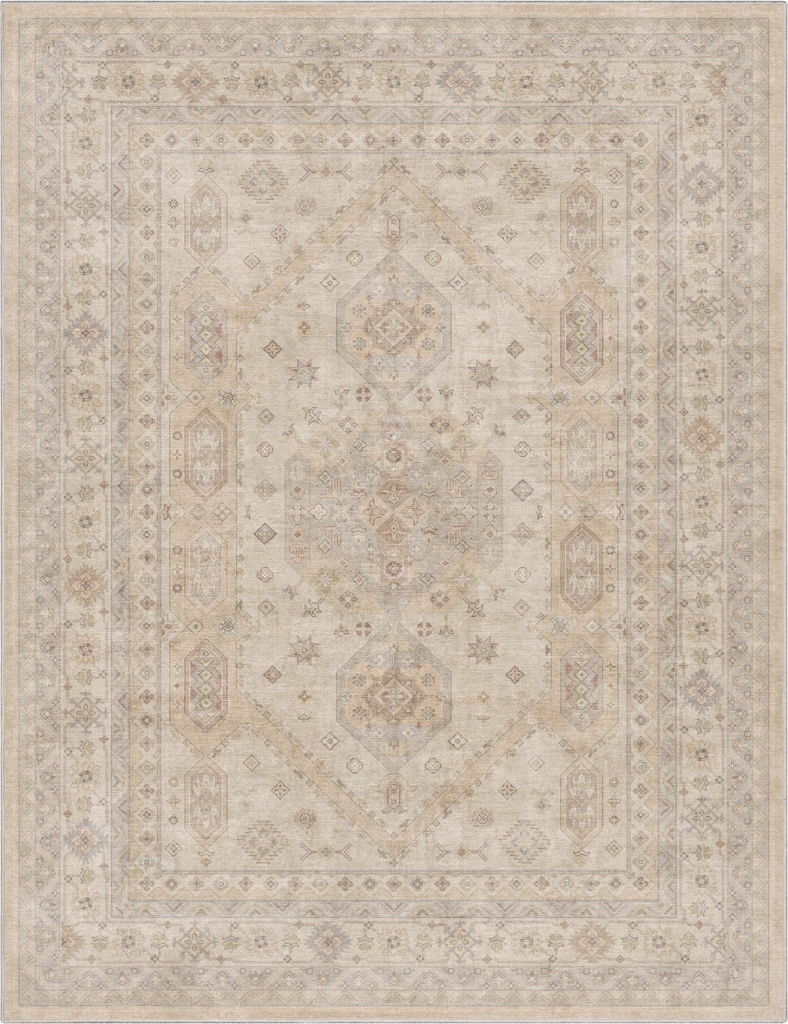 Nicosia Vintage Tribal Medallion Flat-Weave Rug、mySite、gigharbornorthrealestate