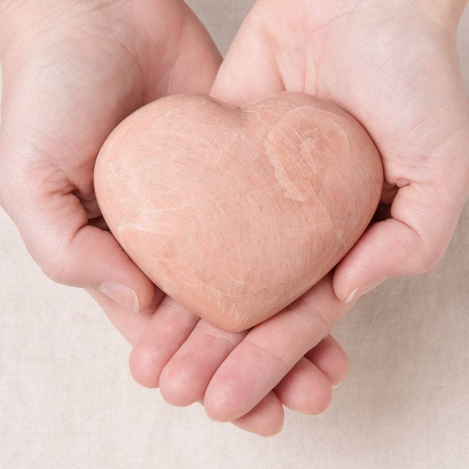 Peach Moonstone Hearts - AAA Premium Quality、mySite、hinf8tx79