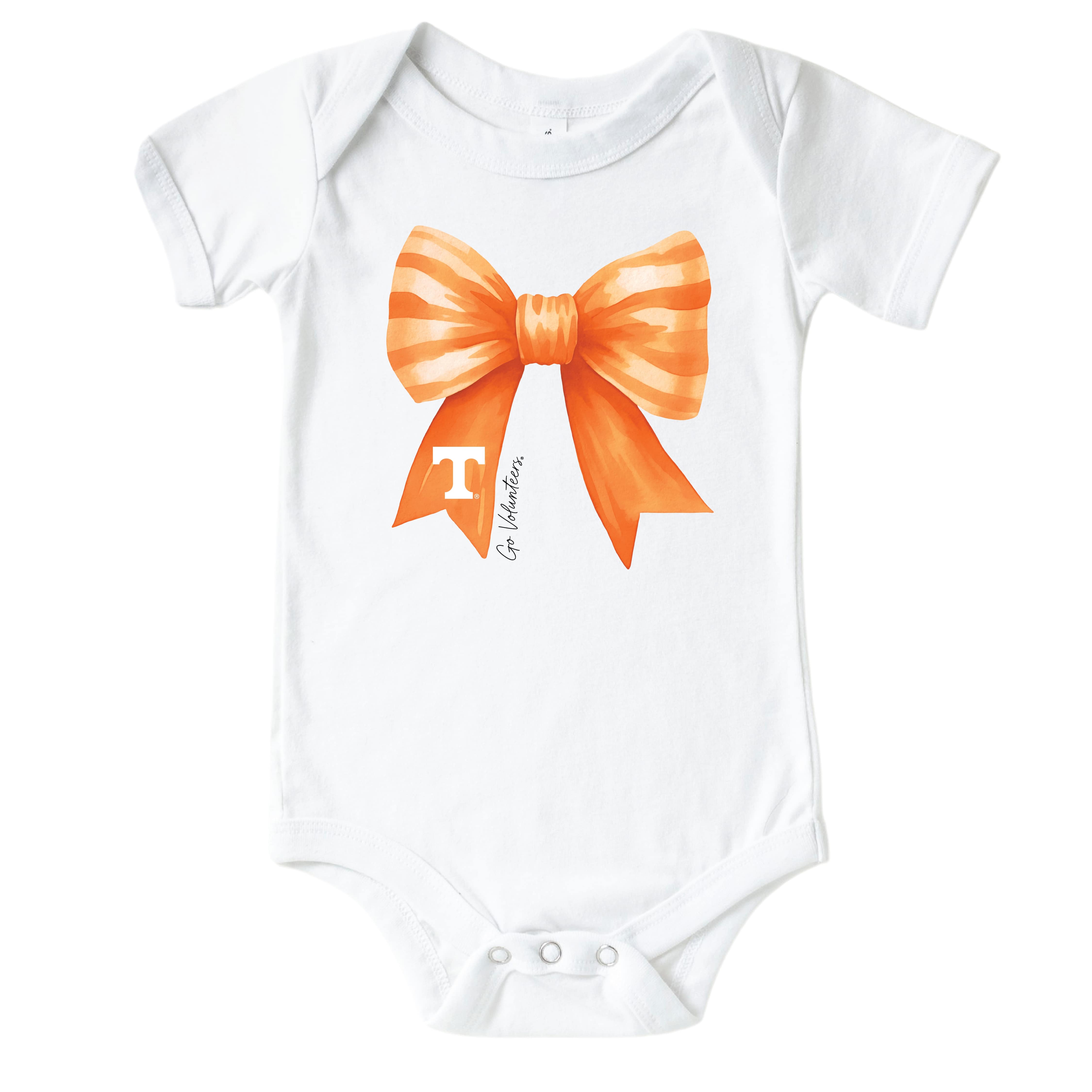  University of Tennessee | Footballs & Bows Graphic Bodysuit、mySite、layawaytickets