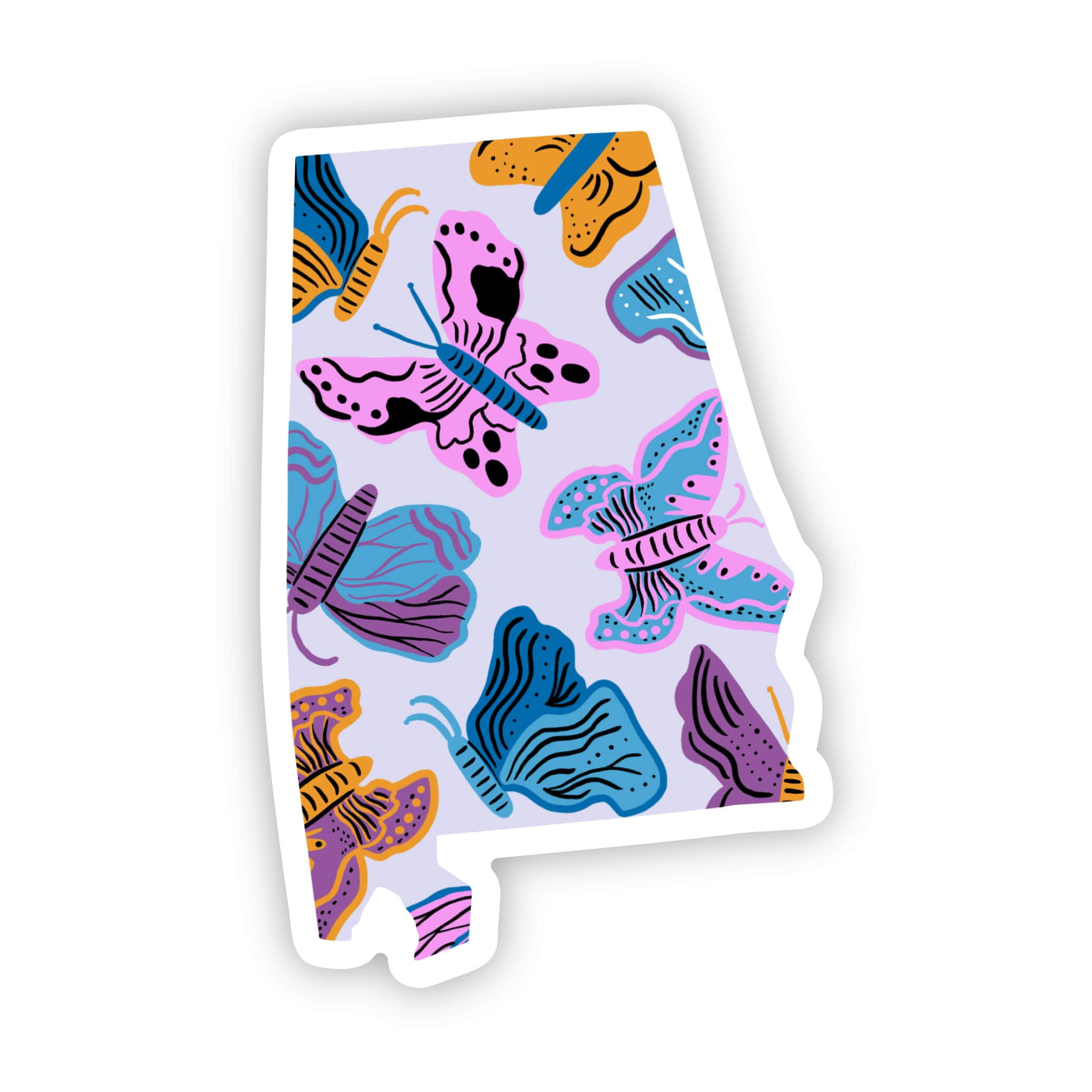  Alabama Sticker - Moth & Butterfly、mySite、elrpsem3k