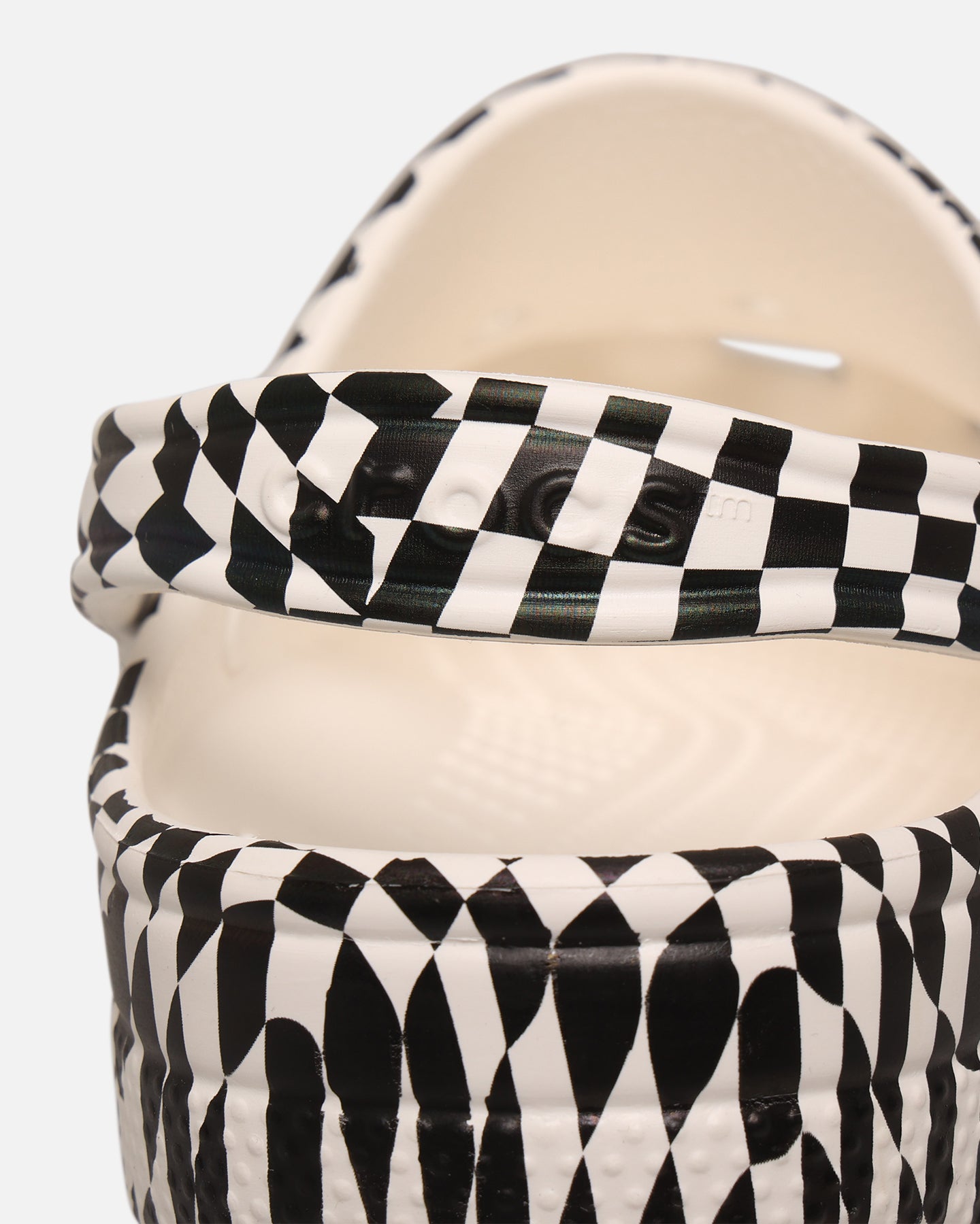 Crocs Class Warped Check Classic Clog White/Black、mySite、zt4zffjzw