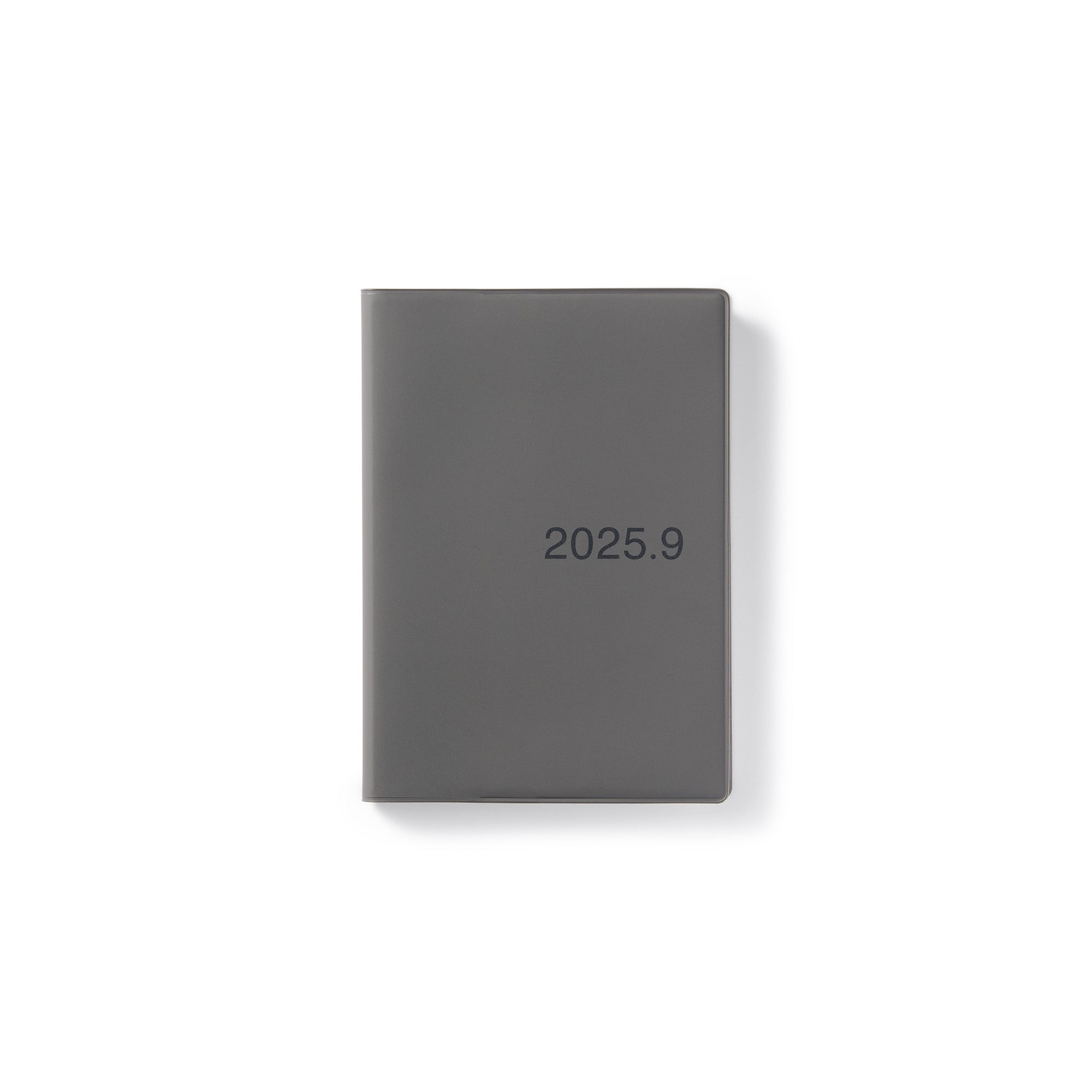  A6 Dark Gray Monthly/Weekly Planner From Aug. 2025 - Mon. Start、mySite、sugarbowlscore