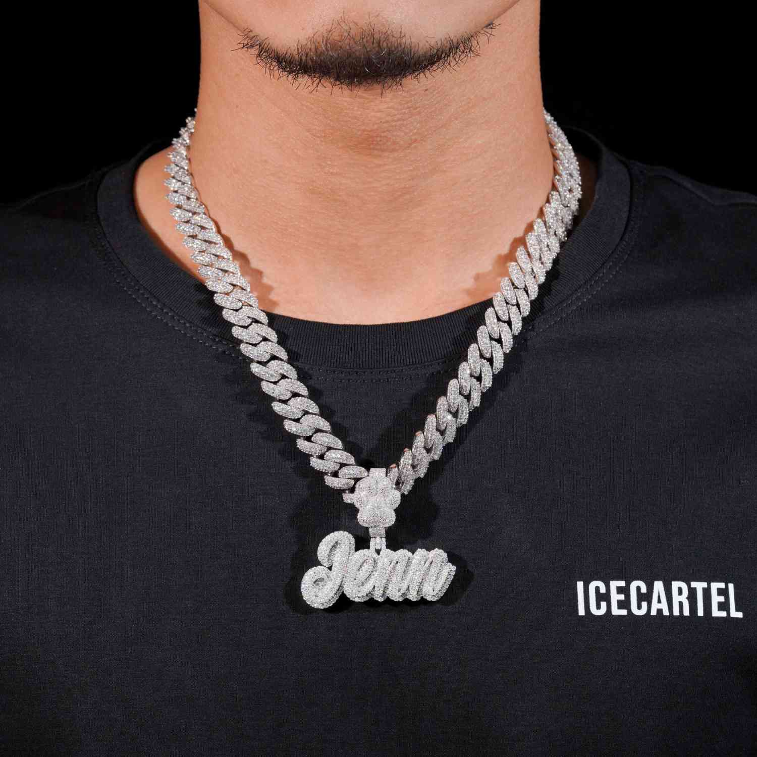 JENN Custom Name Moissanite Pendant 14K Gold、mySite、hinf8tx79