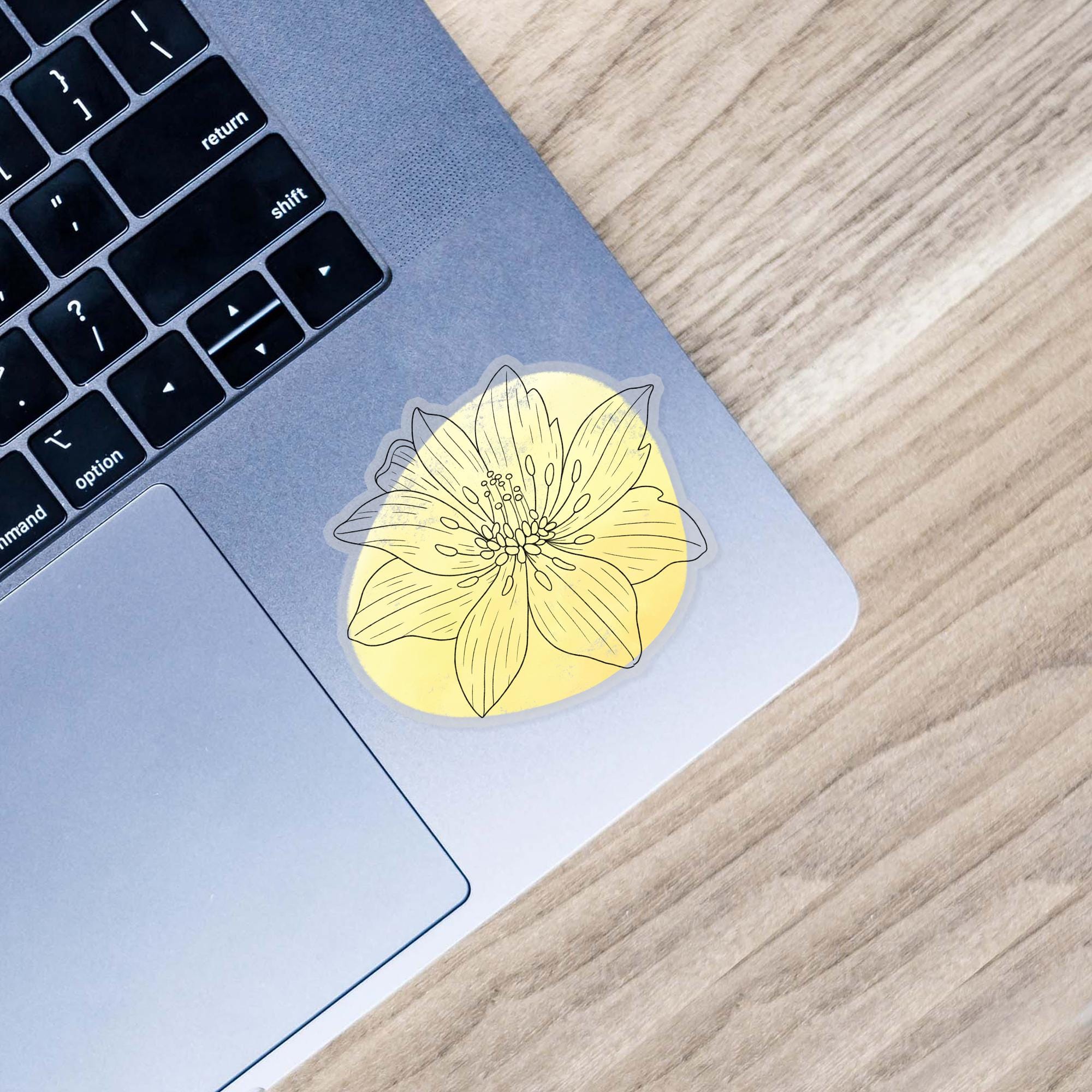  Yellowbird Magnolia Abstract - Clear Sticker、mySite、ghnorth