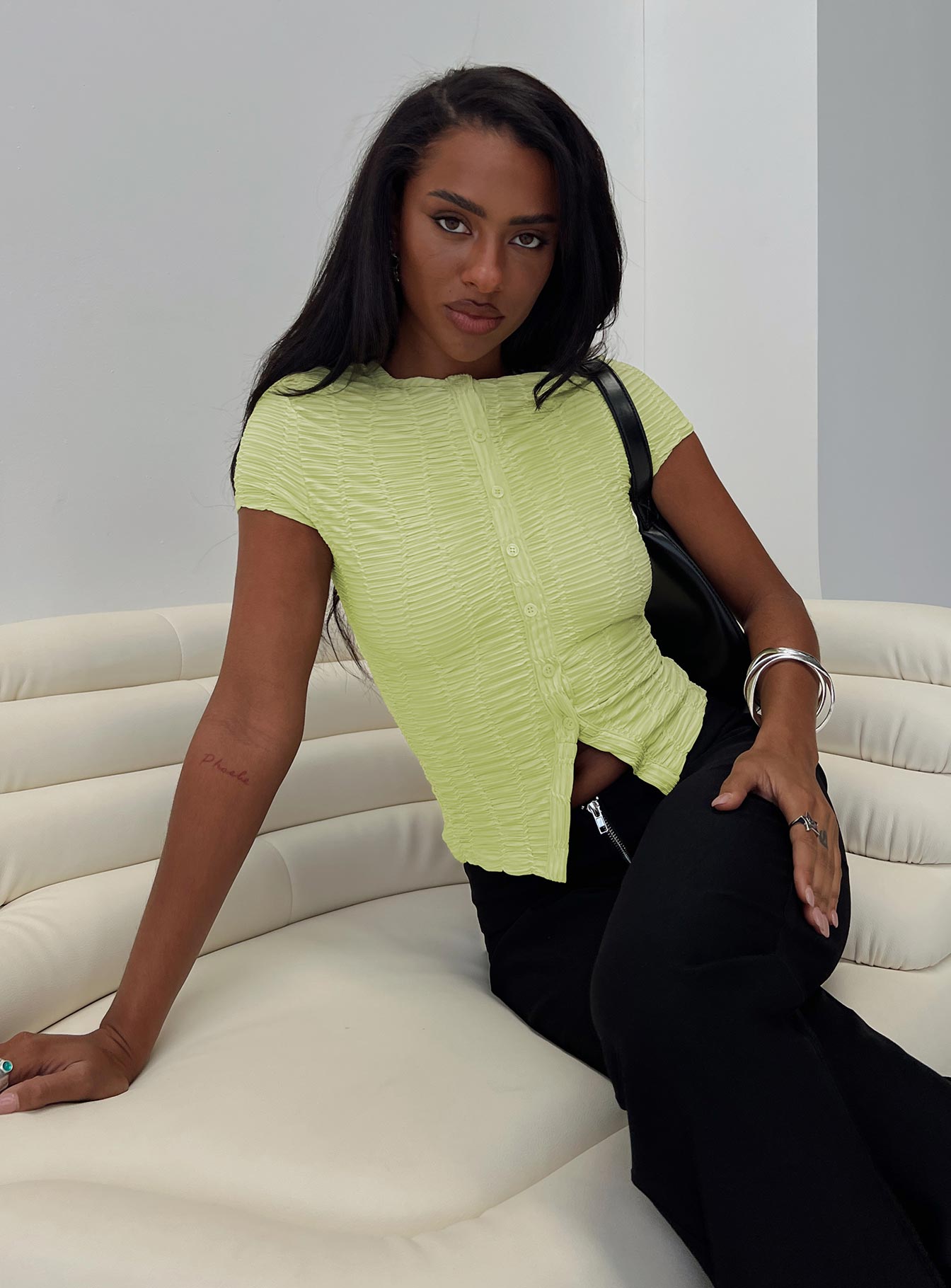 Suzu Textured Top Green、mySite、solidvoid