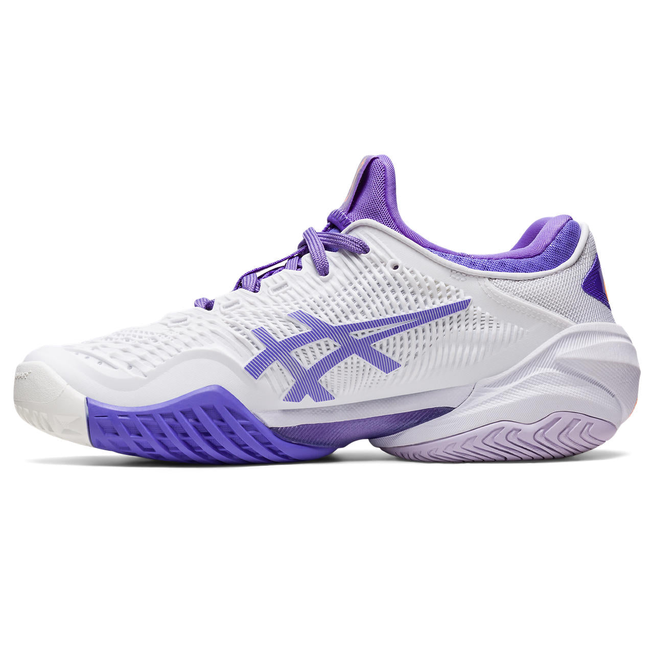 Asics Court FF 3 Women's Tennis Shoe (White/Purple)