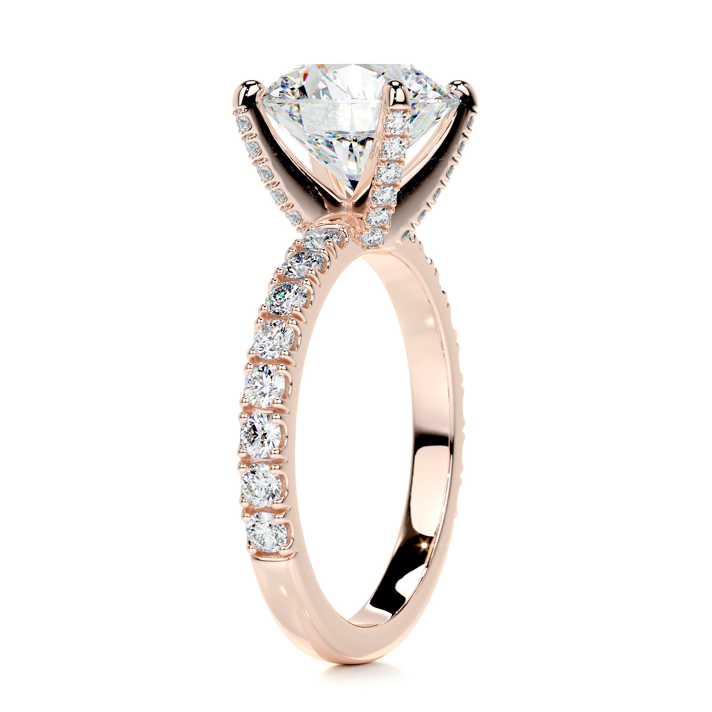 Alison Glow Moissanite & Diamond Ring -14K Rose Gold、mySite、hinf8tx79