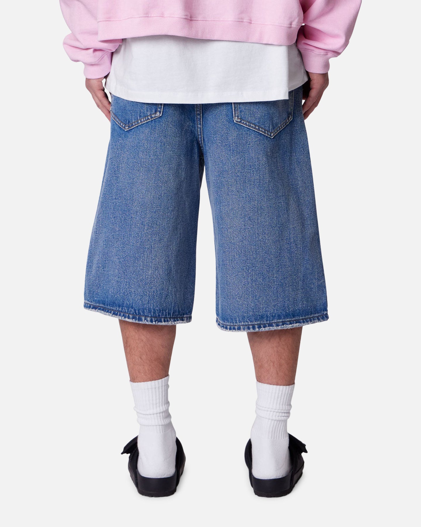 MNML Ultra Baggy Denim Shorts Raw Blue、mySite、zt4zffjzw