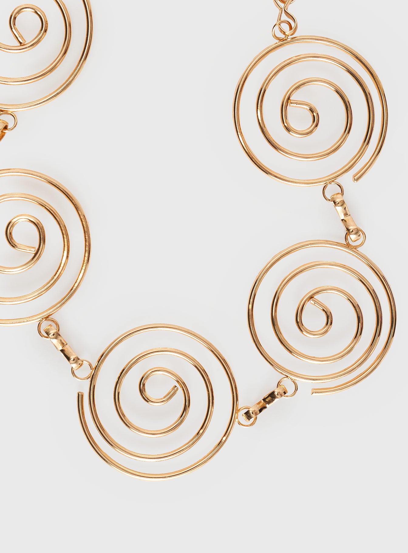 Hoston Spiral Chain Belt Gold、mySite、solidvoid