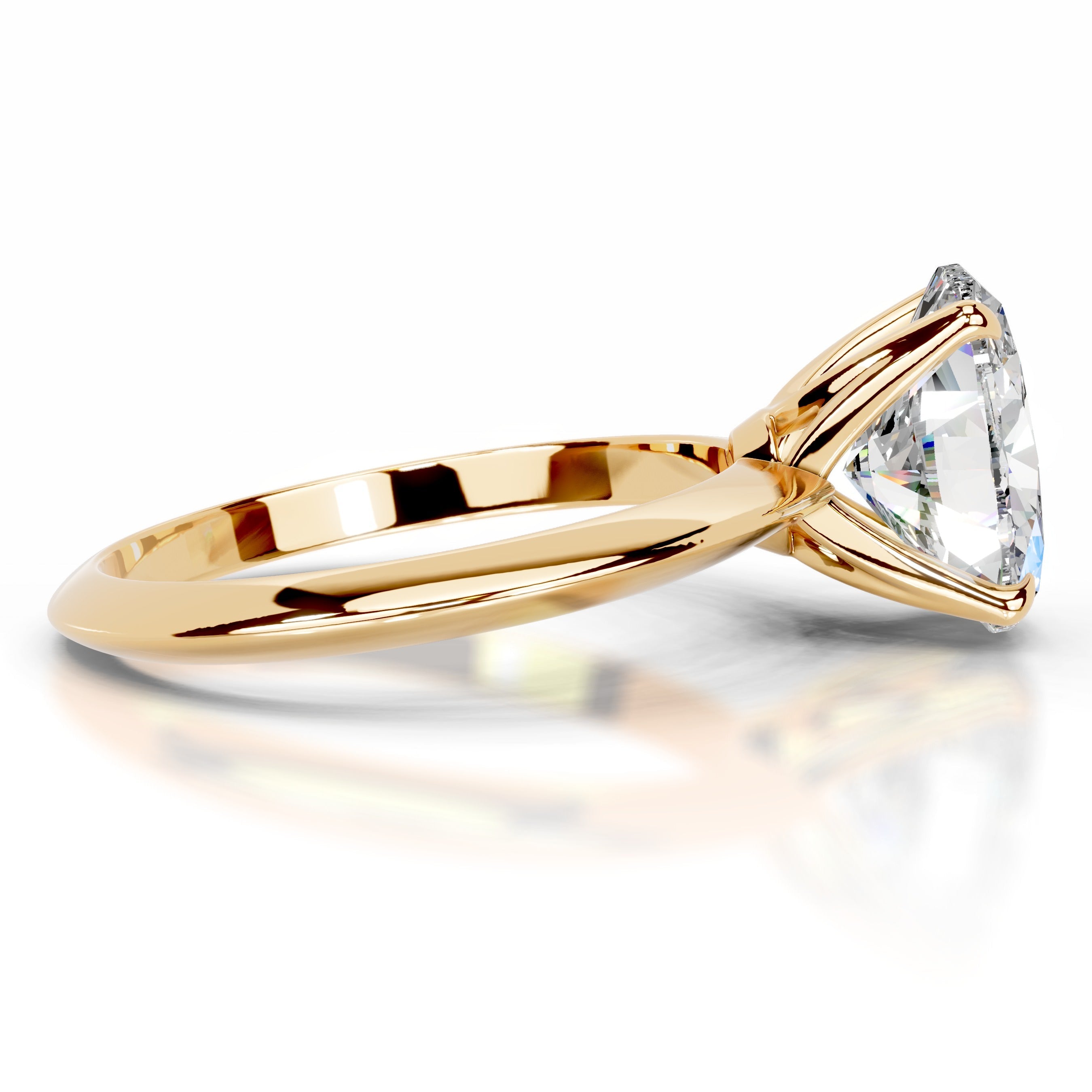Evie Moissanite Ring - 18K Yellow Gold (RTS)、mySite、hinf8tx79