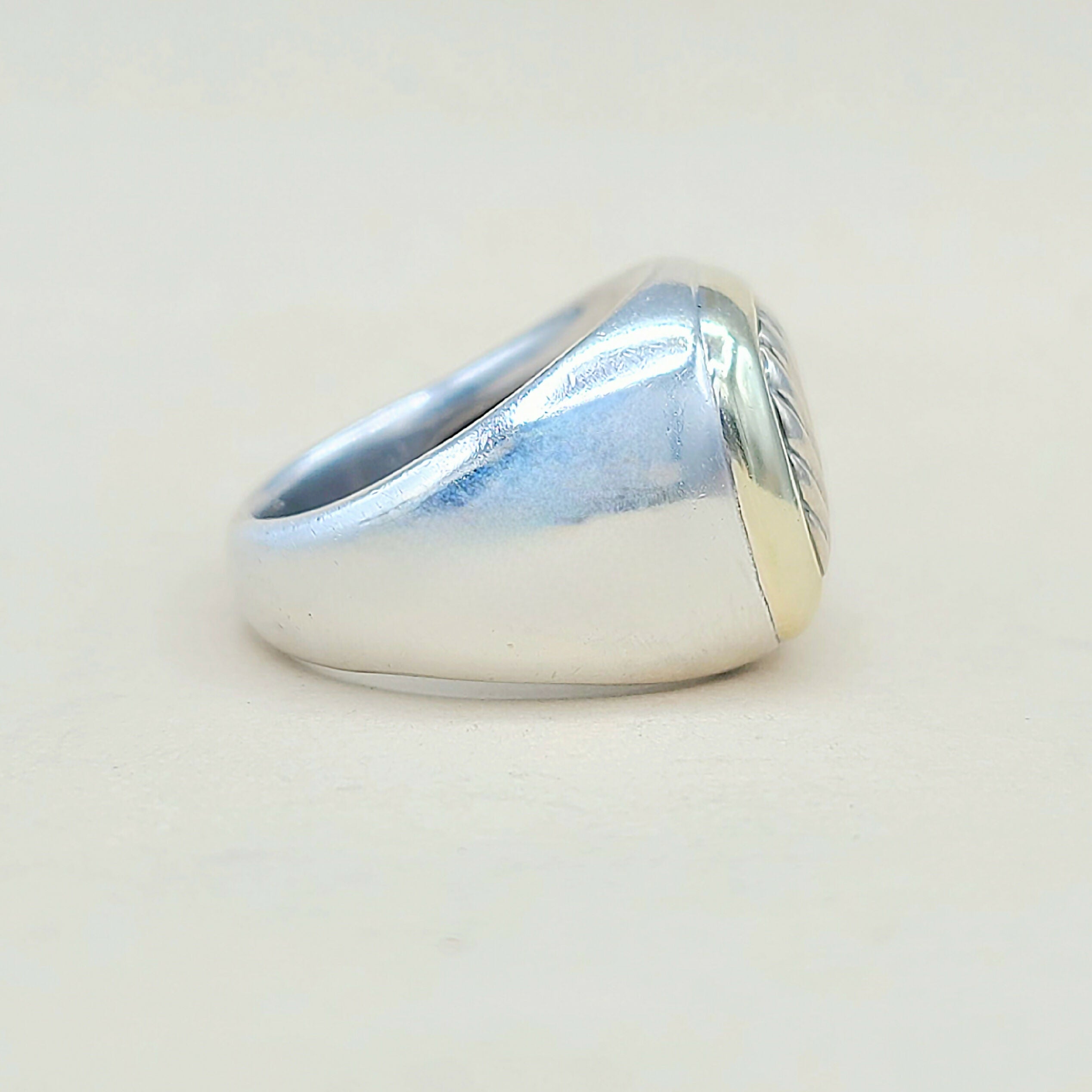 David Yurman Thoroughbred Signet Ring With Gold、mySite、hinf8tx79