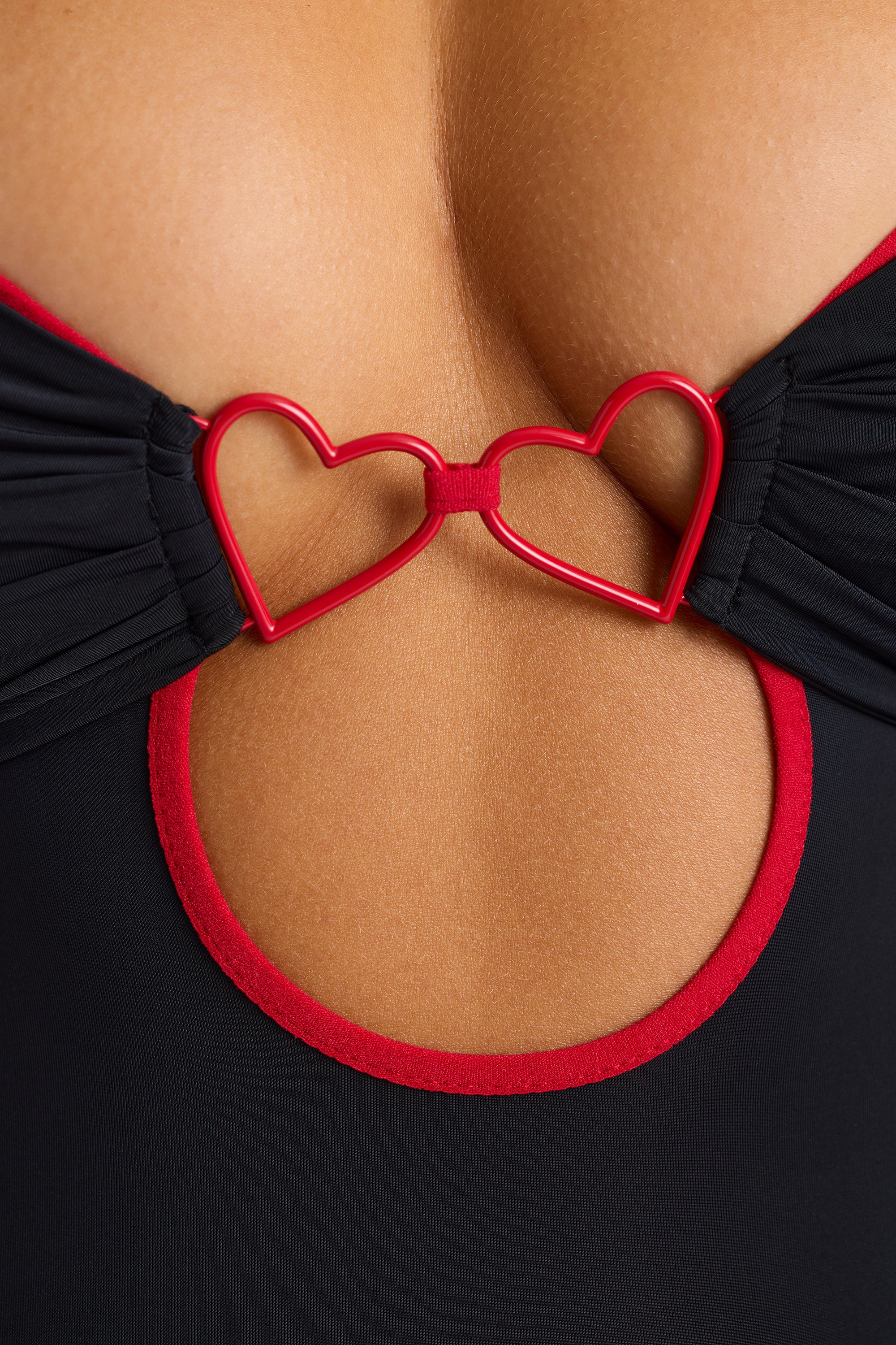 Contrast Binding Mini Dress in Black、mySite、solidvoid