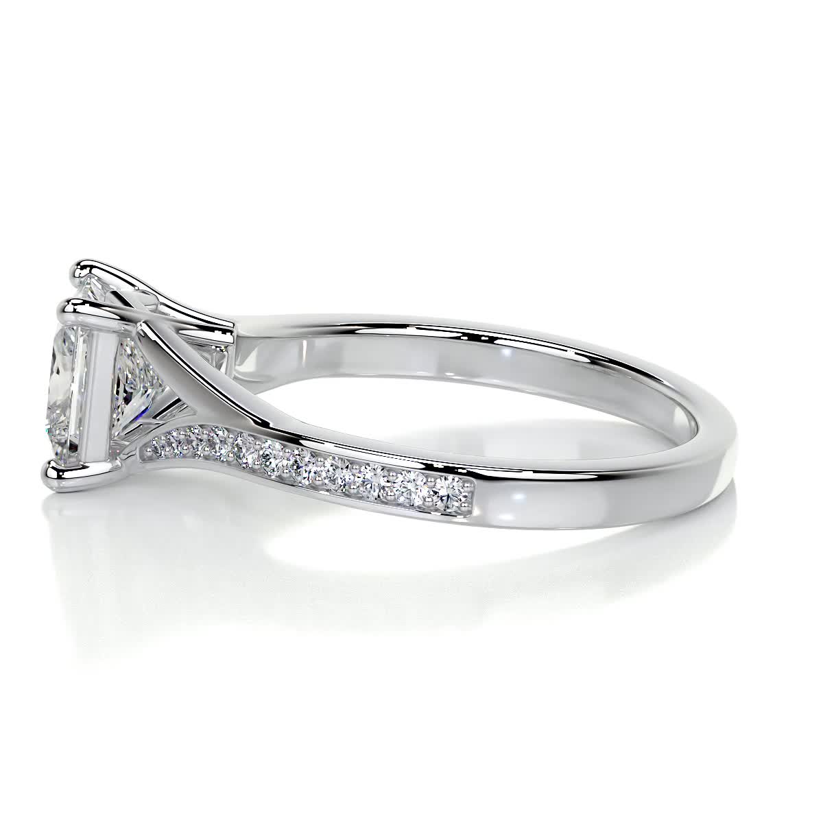 Alexandria Diamond Engagement Ring -18K White Gold、mySite、hinf8tx79