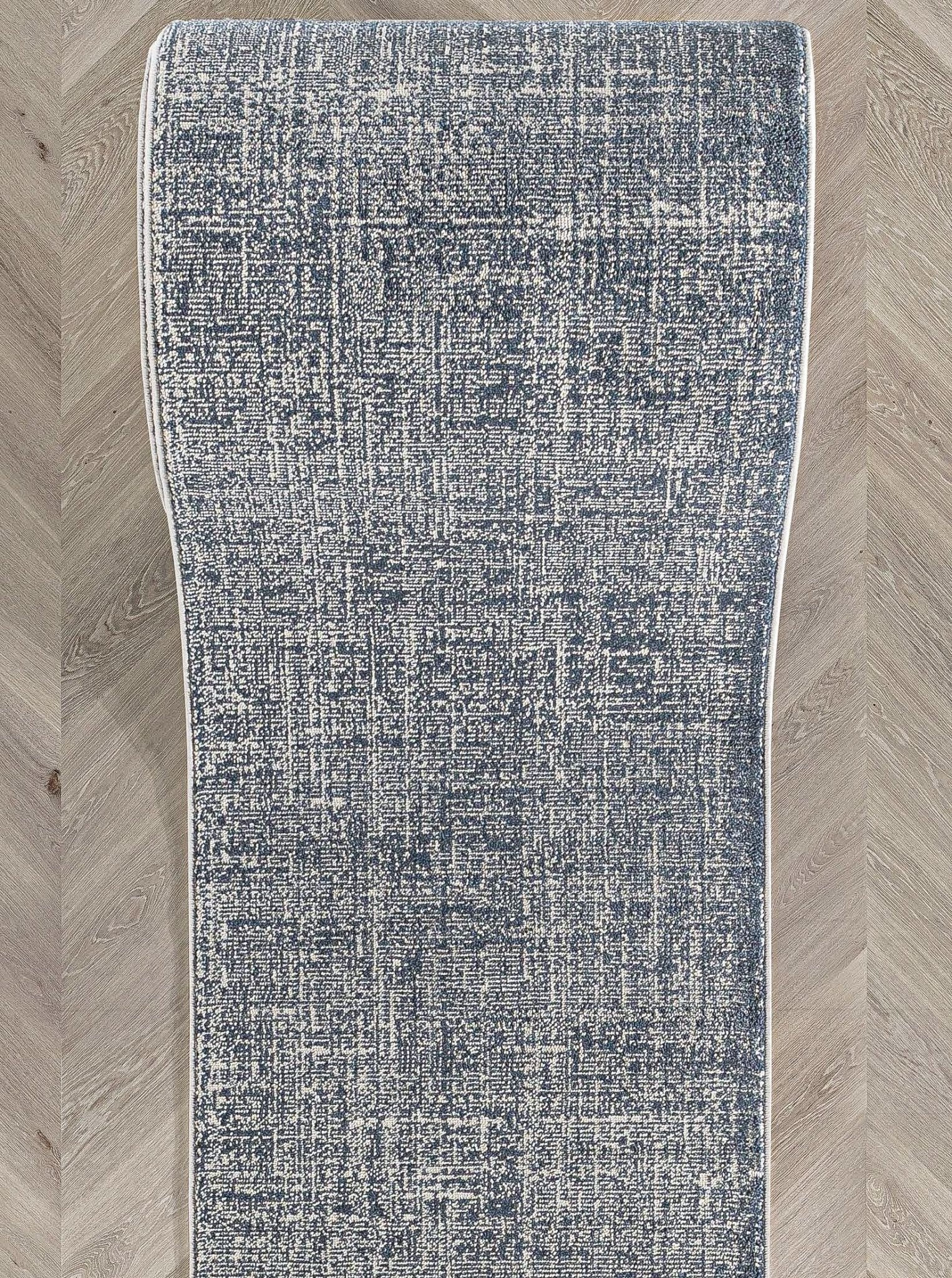 Custom Size Hallway & Stair Runner - Como Dark Blue Choose Your Width x Choose Your Runner Length- Made to Order Runner - Ultra-Soft, Tweed Tonal Colors - Looped Pile、mySite、gigharbornorthrealestate