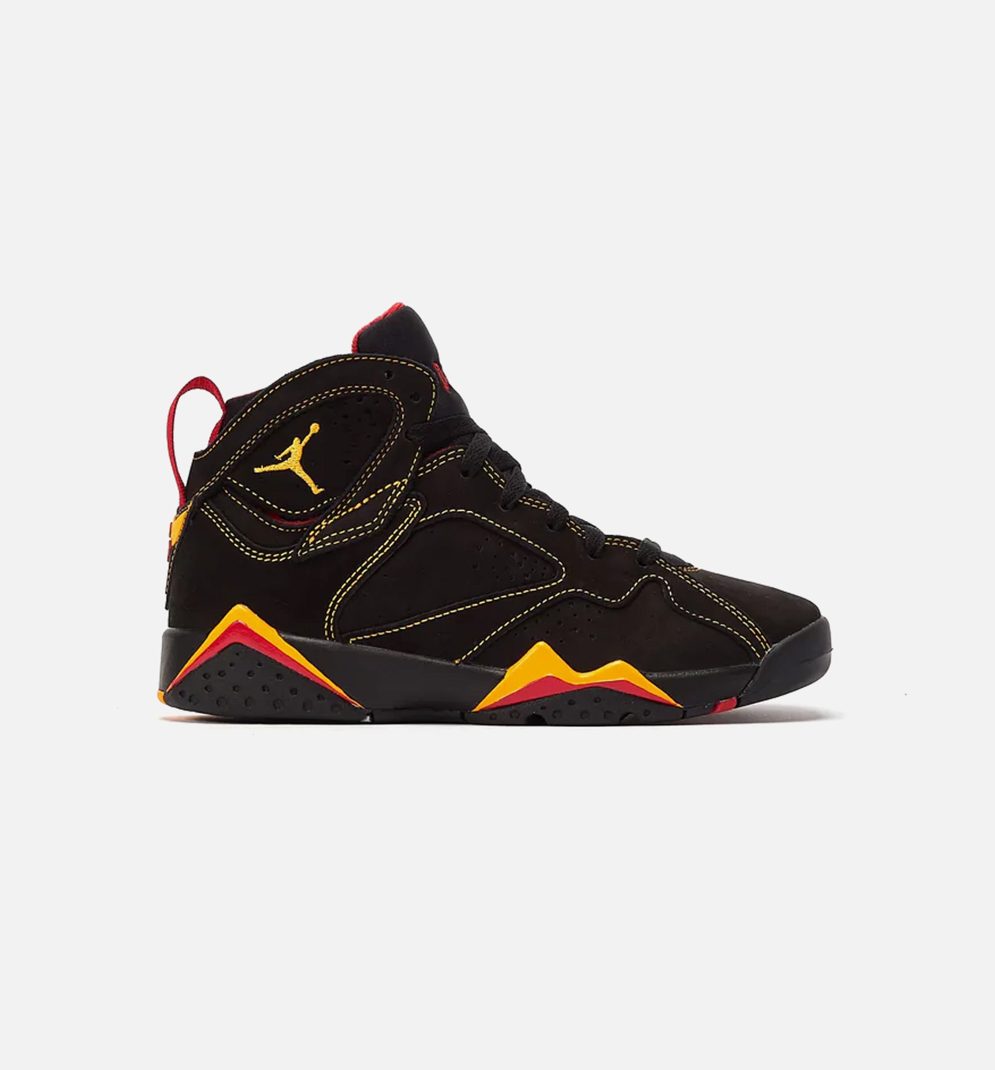 Air Jordan 7 Retro Citrus Grade School Lifestyle Shoe - Black/Yellow/Red Free Shipping、mySite、dreamappss