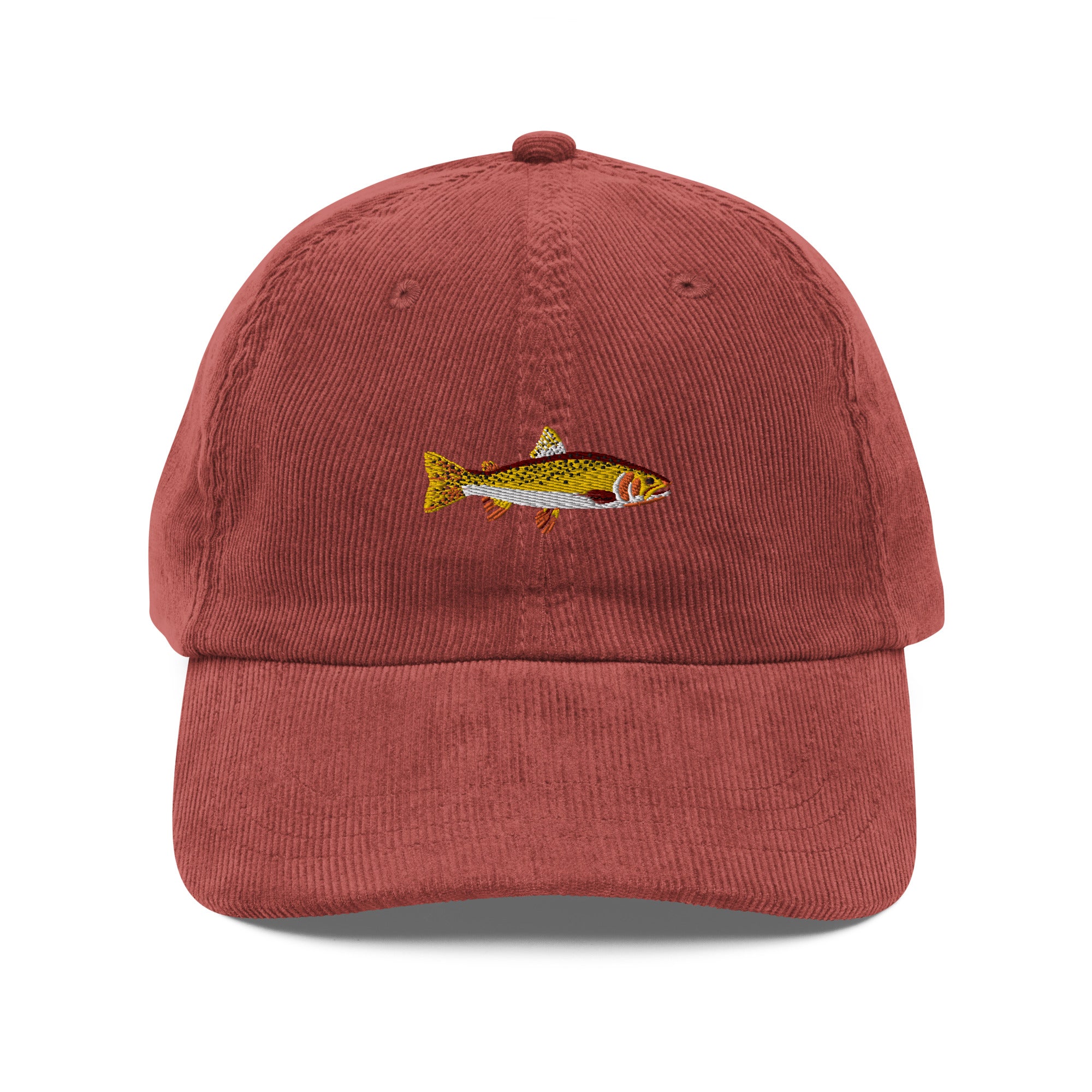 Yellowstone Cutthroat Embroidered Corduroy Dad Hat、mySite、solidvoid