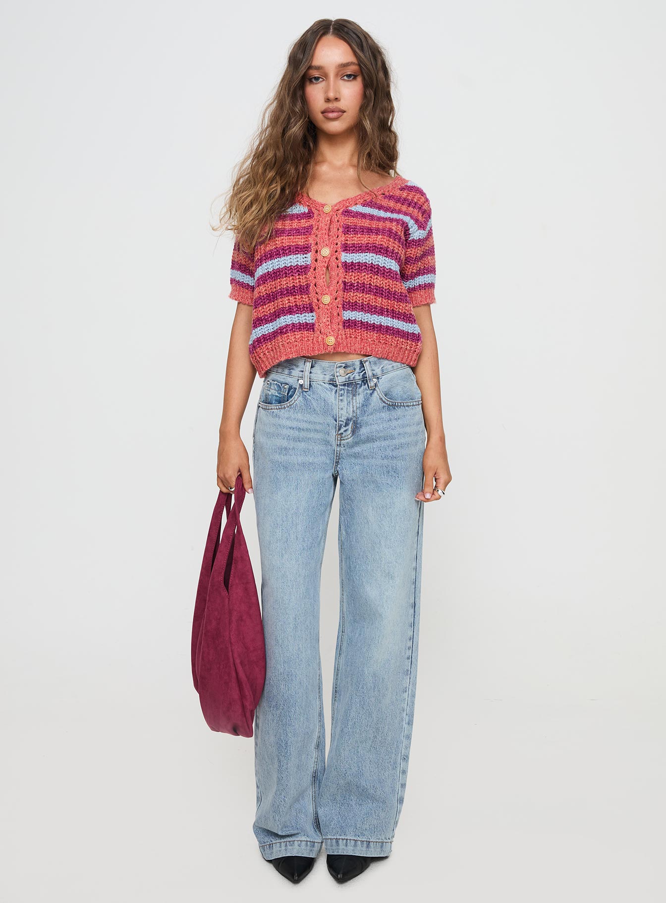 Compassion Knit Cardigan Multi、mySite、solidvoid