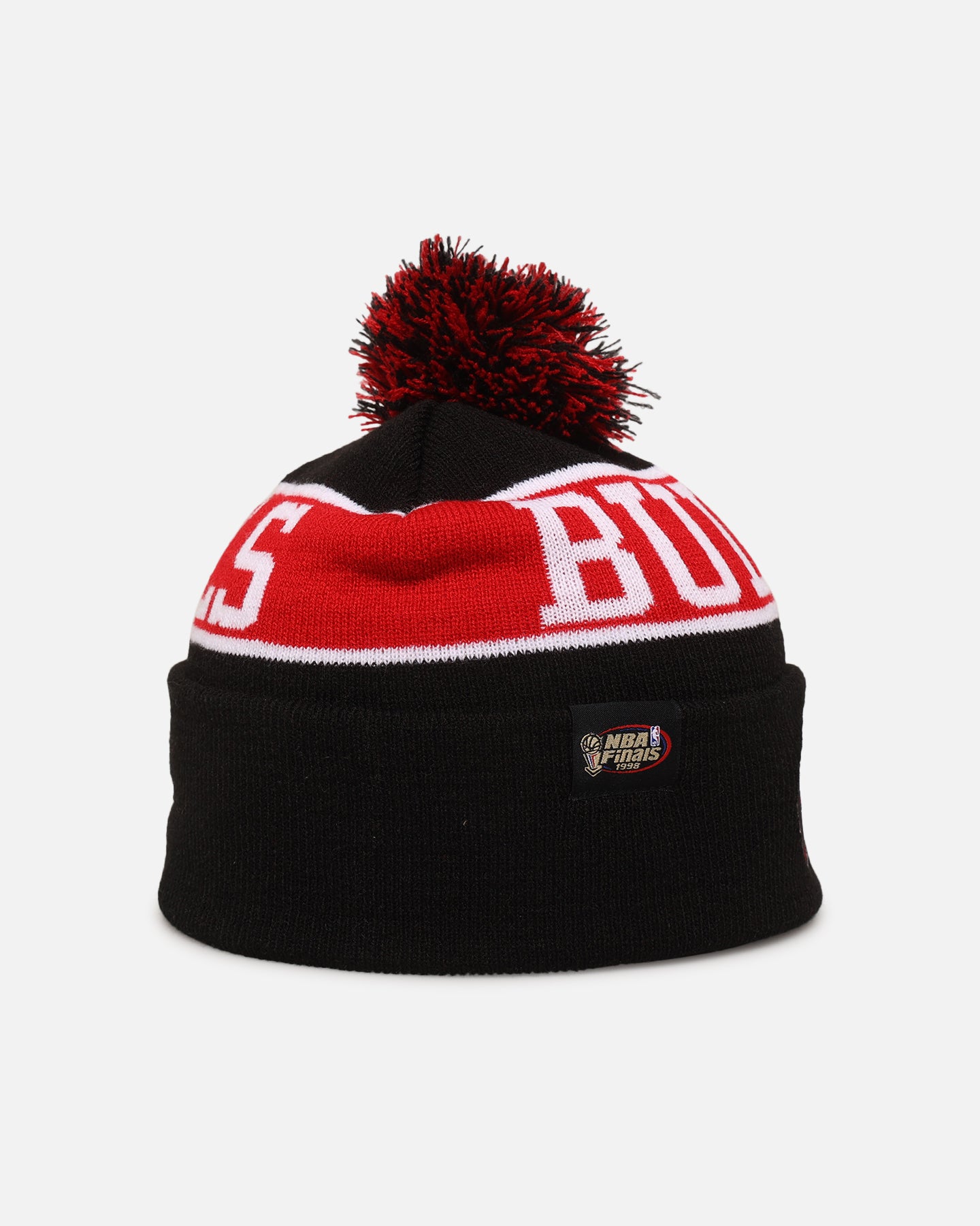 Mitchell & Ness Chicago Bulls Team Pom Beanie Black/Red、mySite、zt4zffjzw