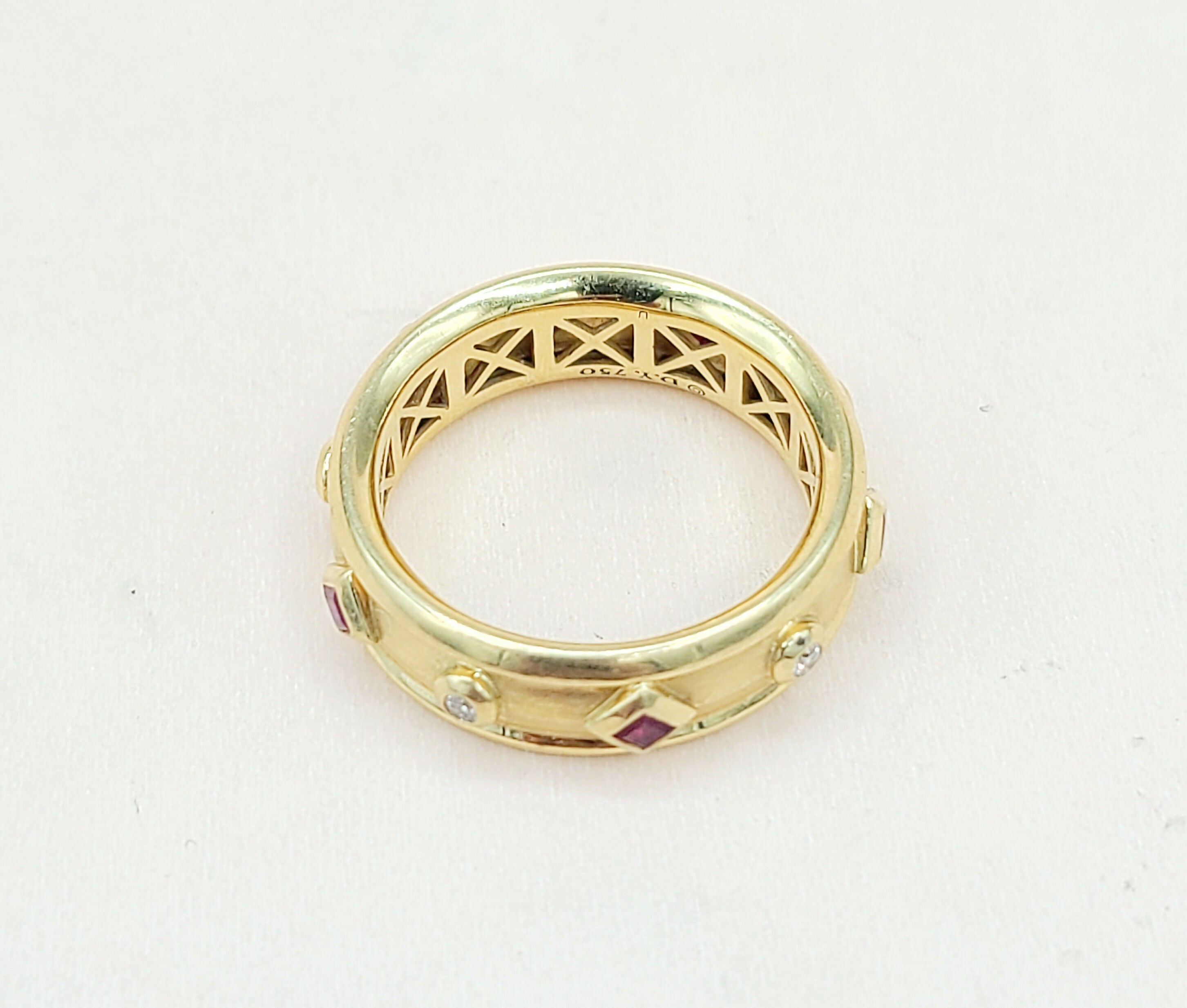 David Yurman Modern Renaissance Ring 18K Gold, Rubies, Diamonds、mySite、hinf8tx79