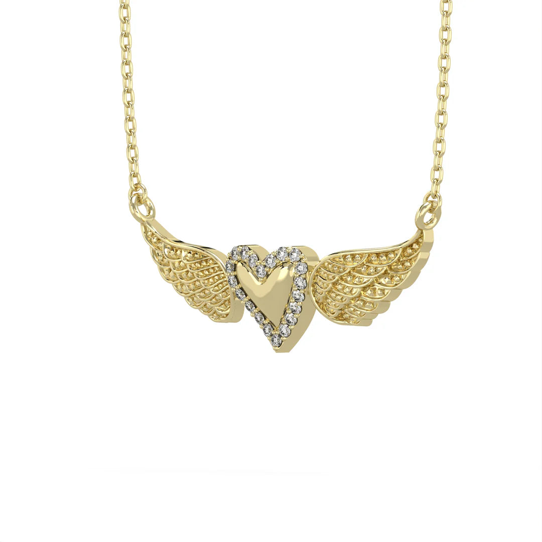 Corielle Joelle Heart Pendant Necklace, Yellow Gold、mySite、noshort
