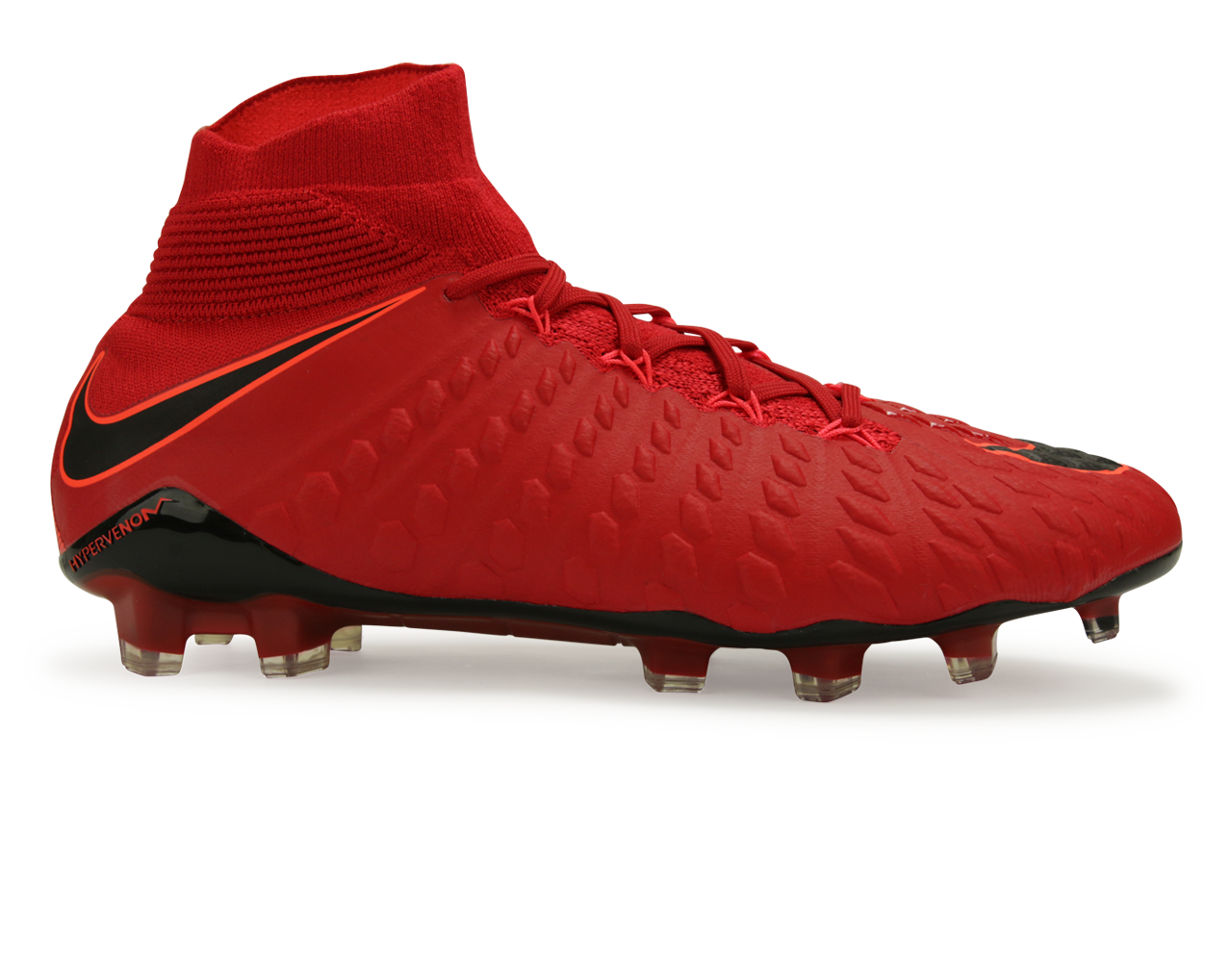 Nike Men's Hypervenom Phantom III Dynamic Fit FG University Red/Black、mySite、noshort