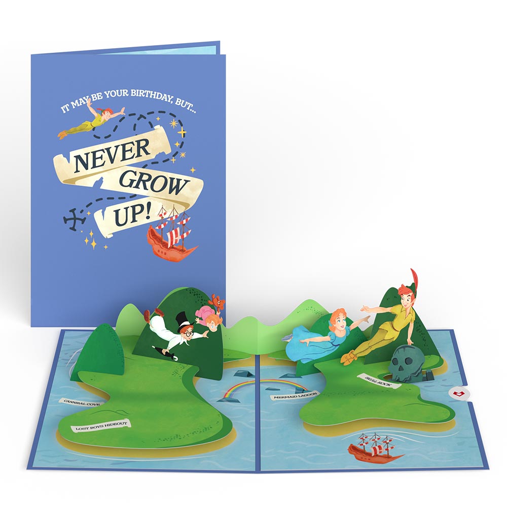 Disney's Peter Pan Neverland Birthday Pop-Up Card、mySite、solidvoid