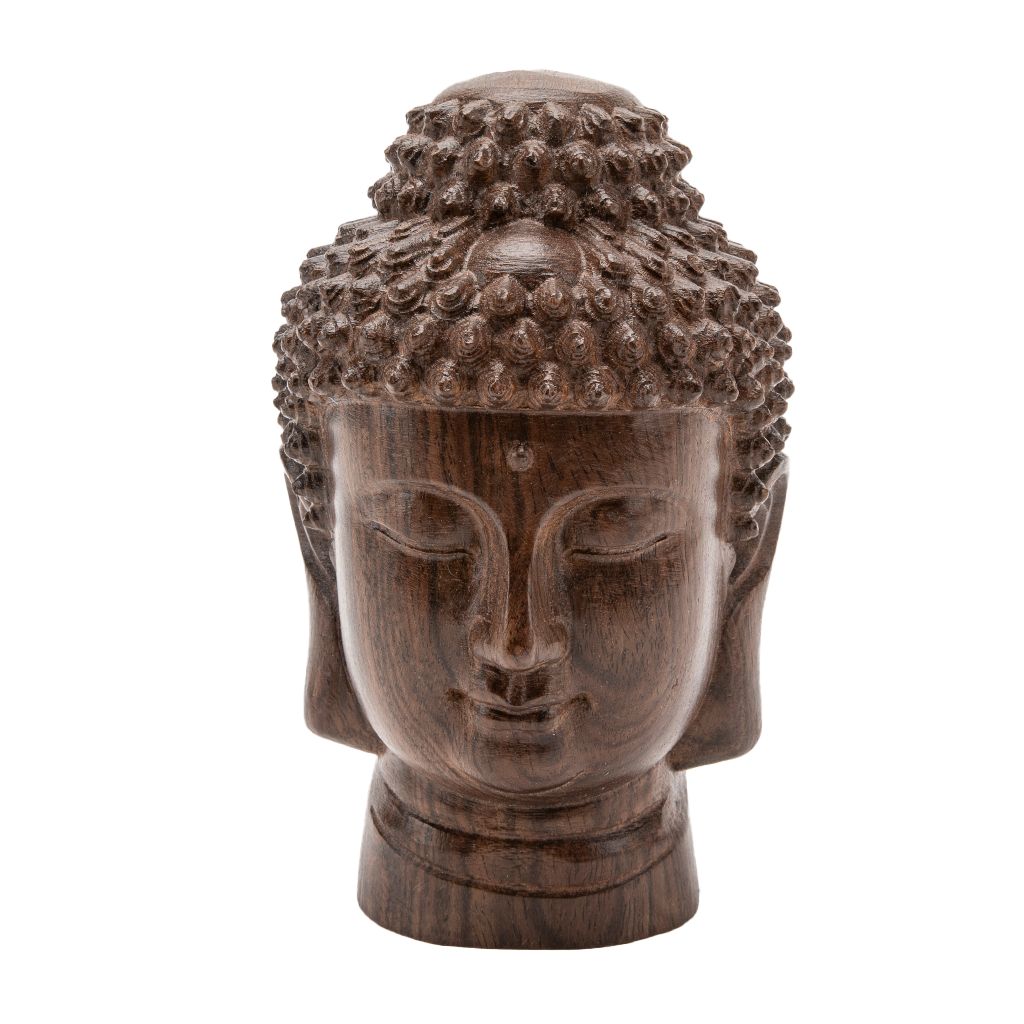 Wooden Buddha Head Statue、mySite、topwebapps