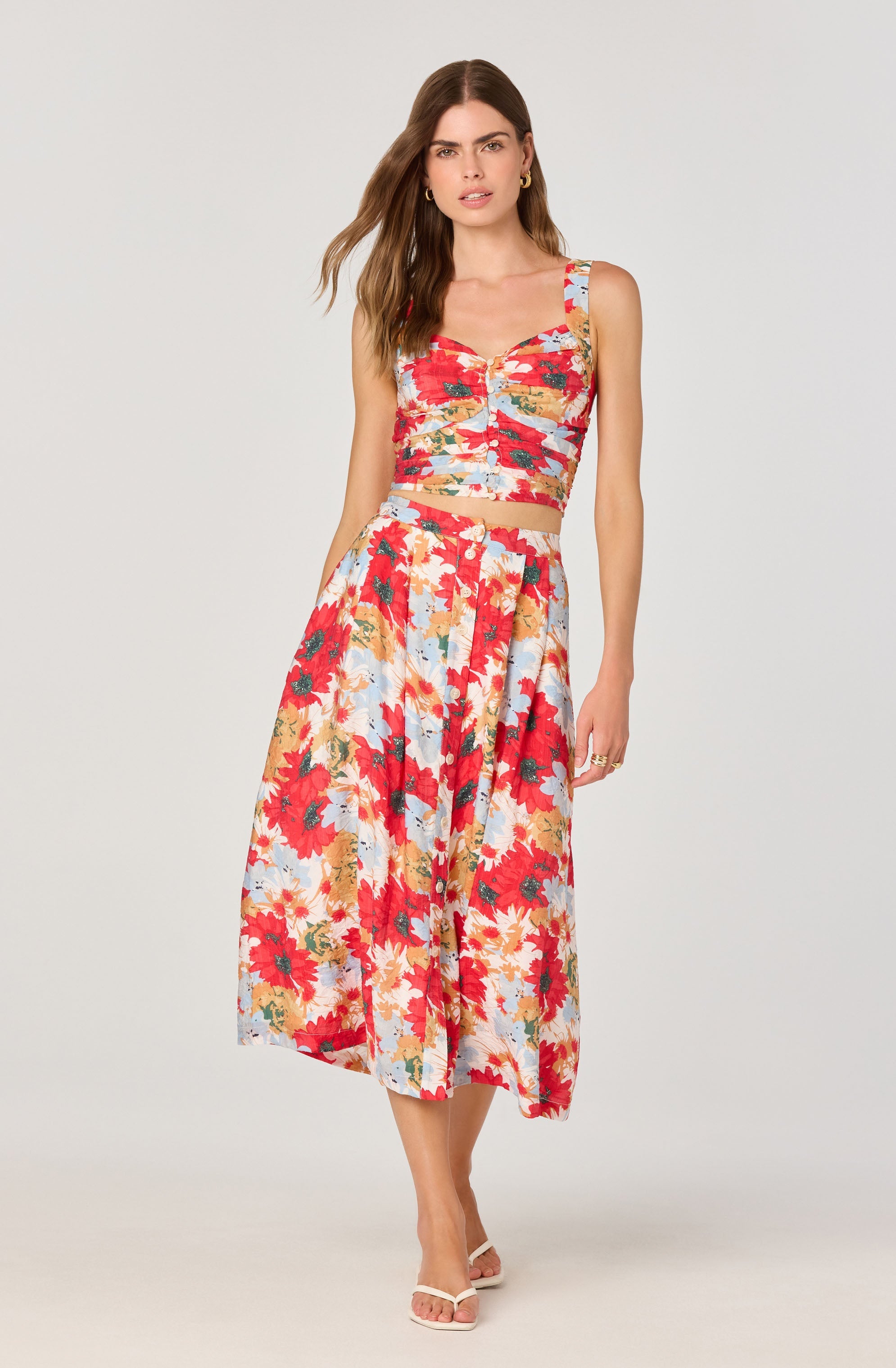 Ruched Bustier Crop Top、mySite、solidvoid