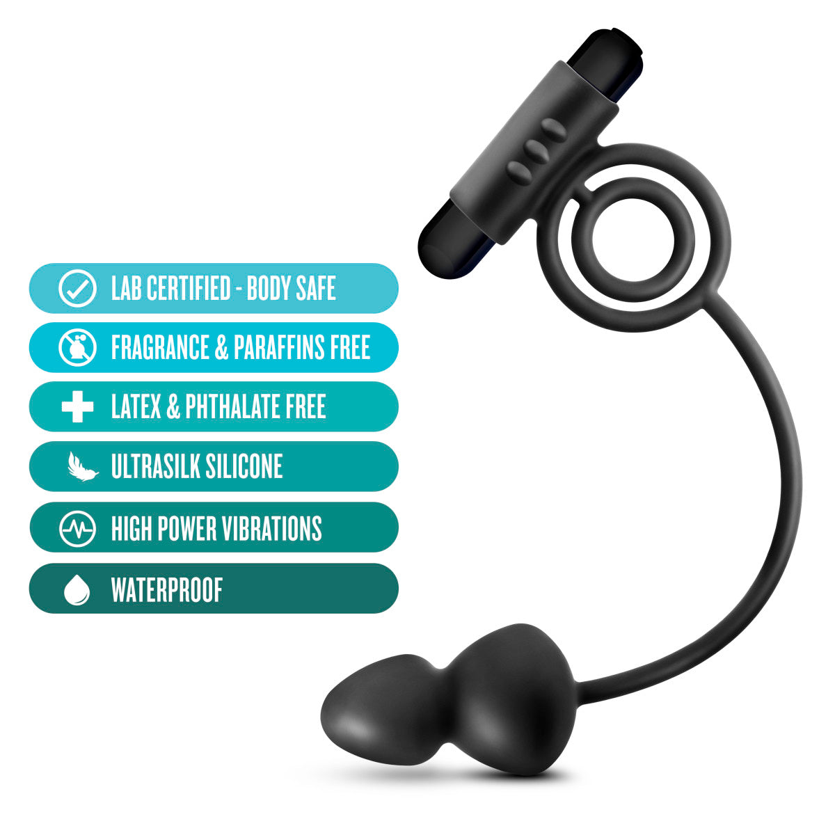 Anal Adventures Platinum By Blush® | Black 11.5-Inch Anal Plug、mySite、bottomscart