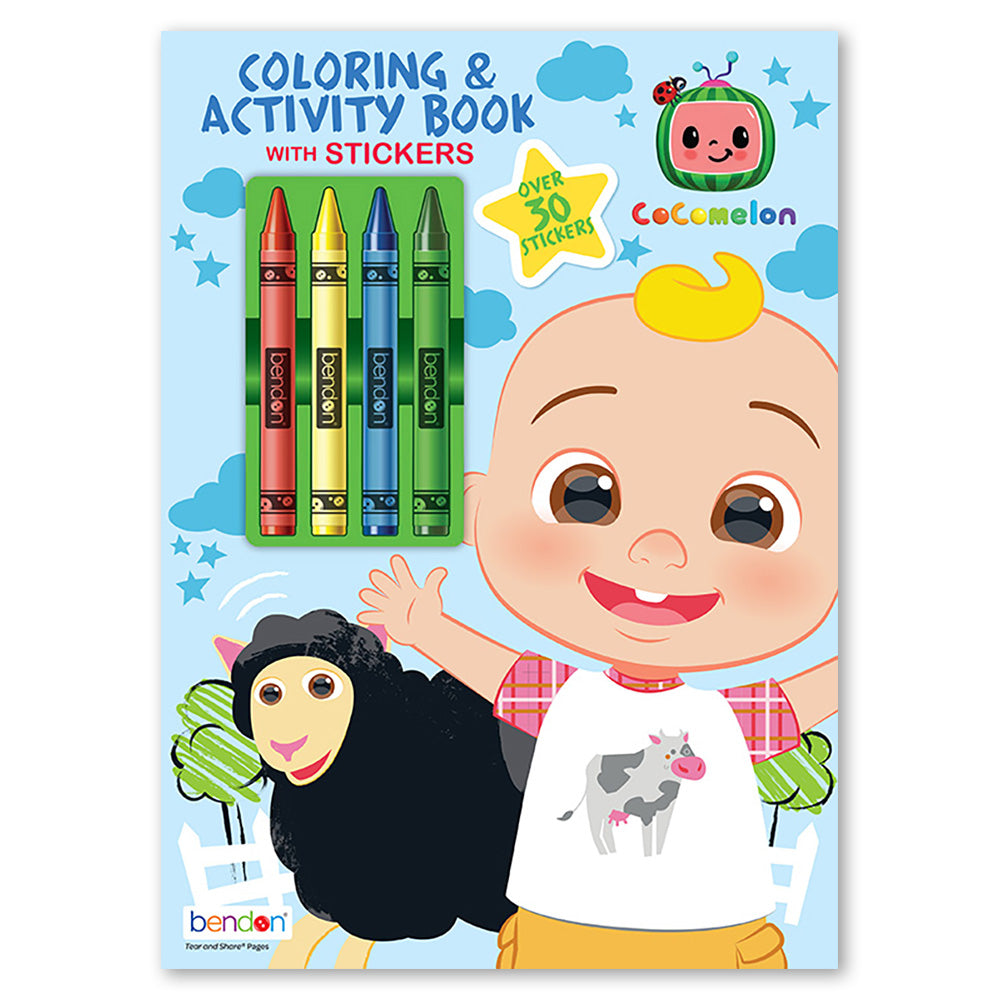  Cocomelon Coloring & Activity Book with Stickers、mySite、ghnorth