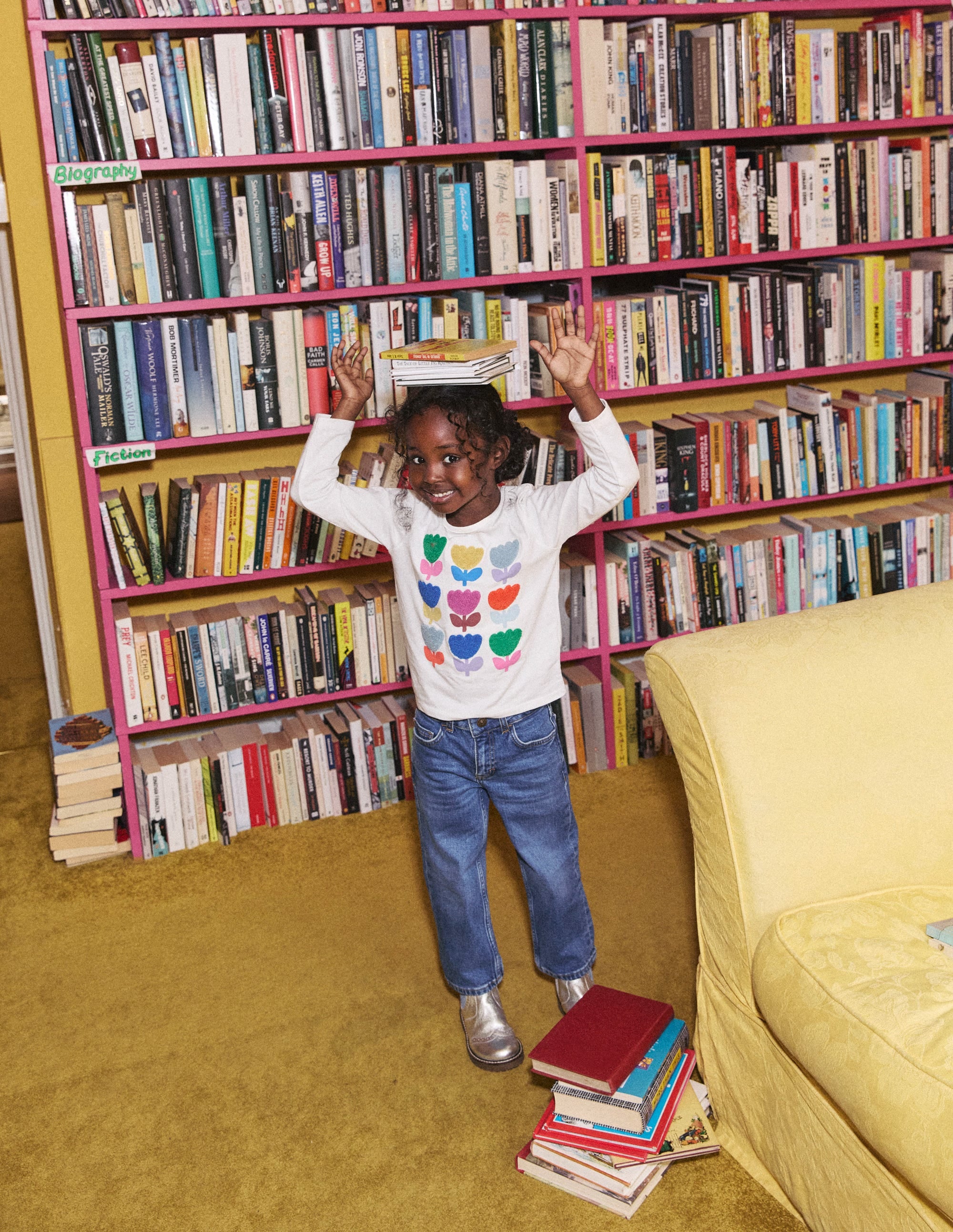  Printed Graphic T-Shirt-Ivory Tulips、mySite、ashleygrahame