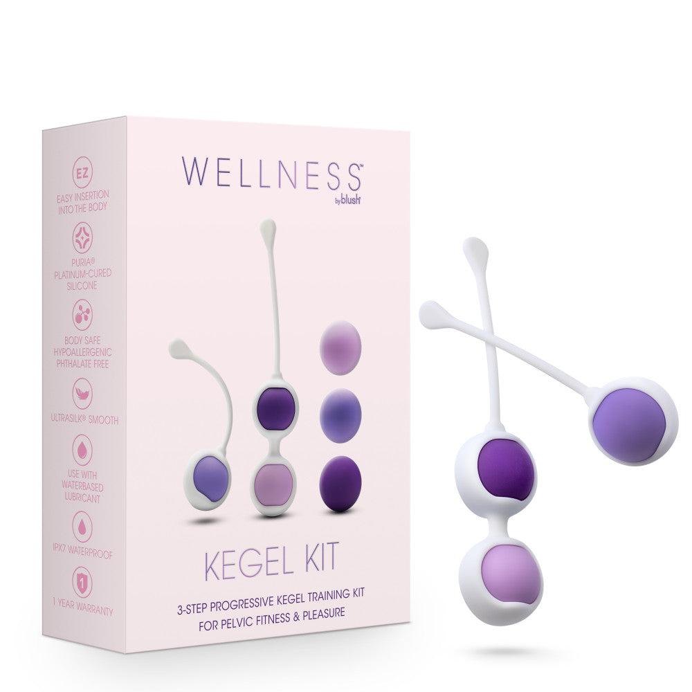 Wellness By Blush™ | Progressive UltraSilk® Kegel Training Kit - Made with Puria™ Silicone、mySite、bottomscart