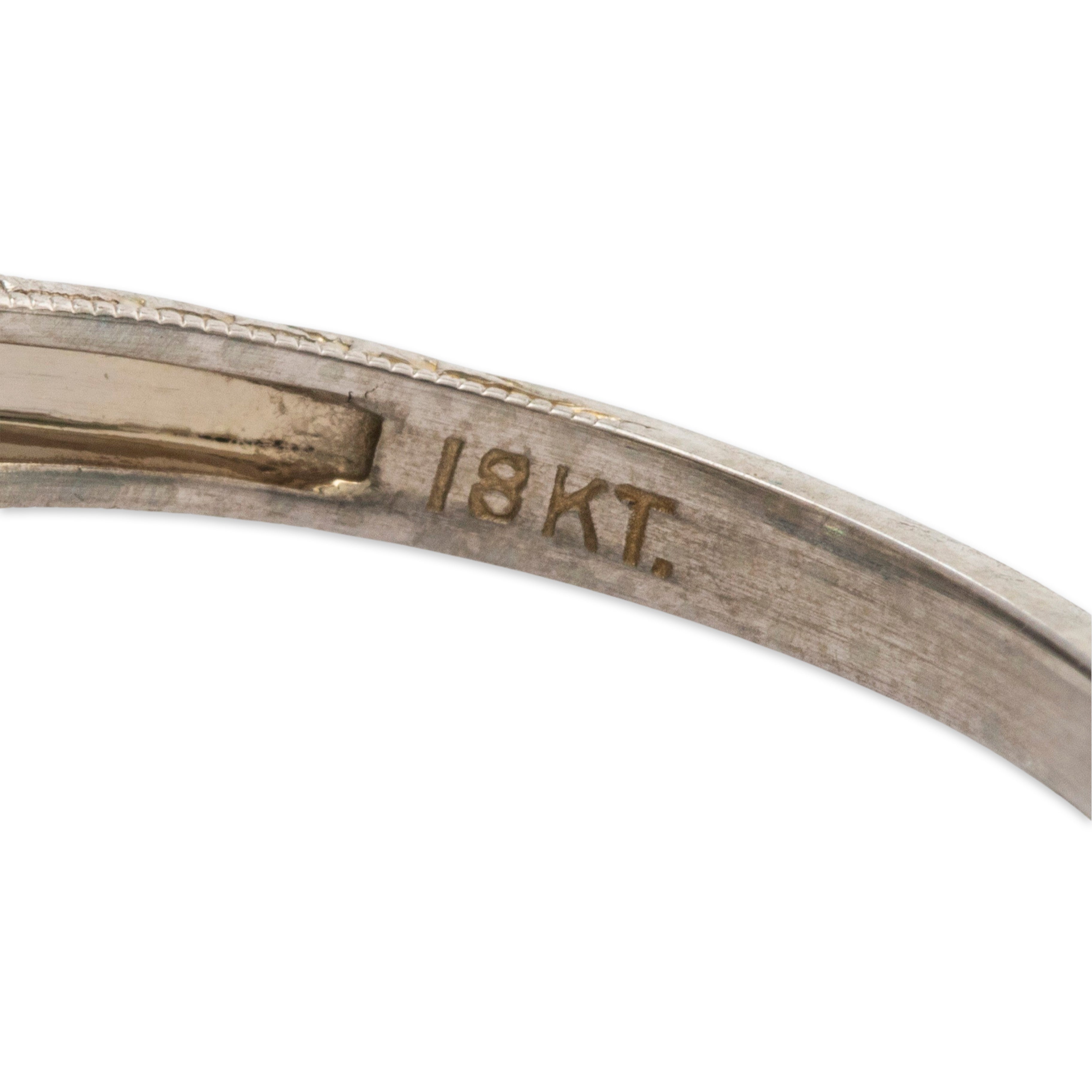 Antique 18k White Gold 1.07ct Old Mine Diamond Filigree Engagement Ring Size 6.5、mySite、hinf8tx79