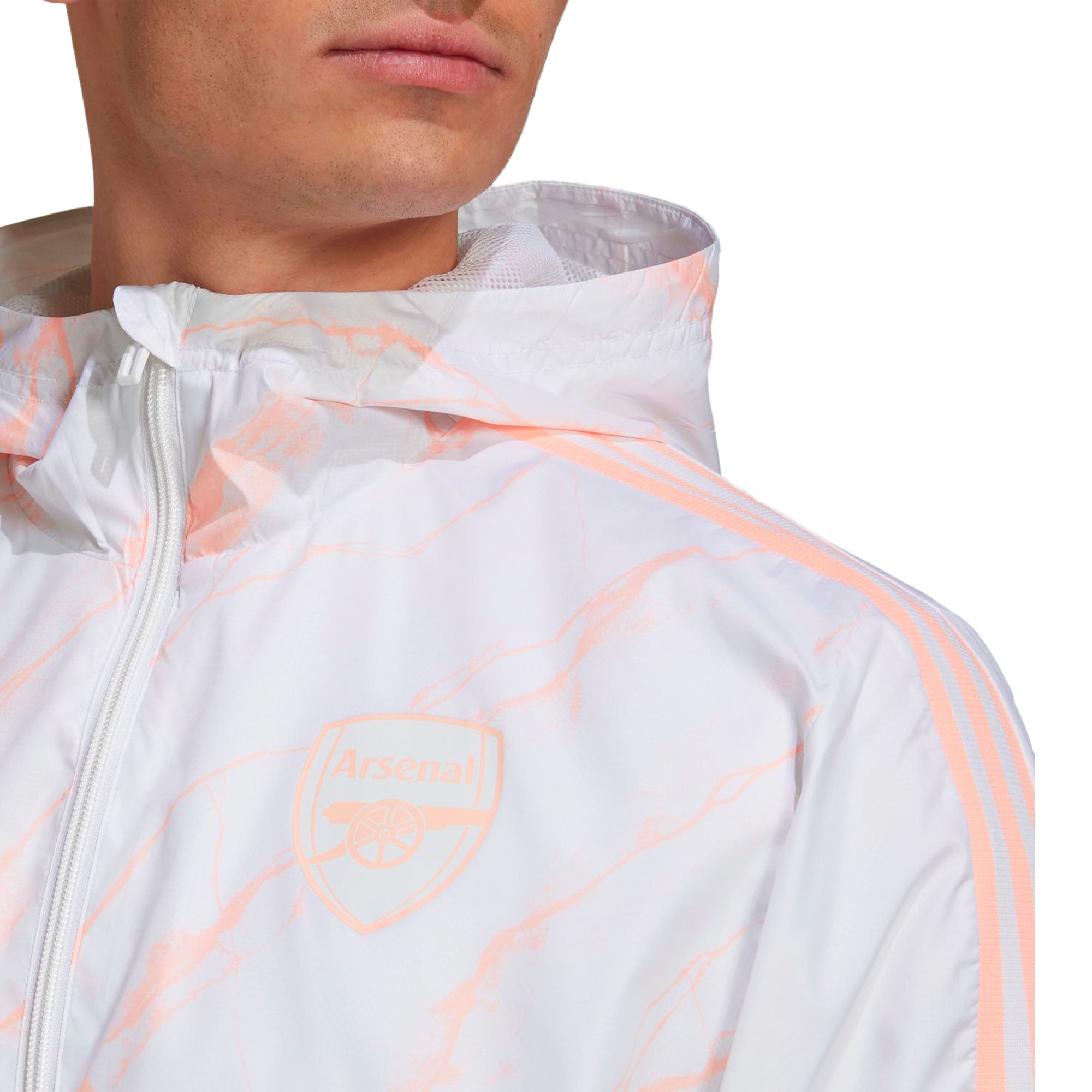 adidas Men's Arsenal 2021 Windbreaker White、mySite、bottomscart