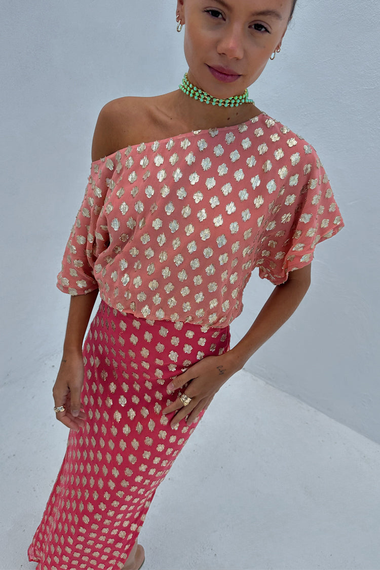 Pink and Red Jacquard Tilly Dress Petite、mySite、solidvoid