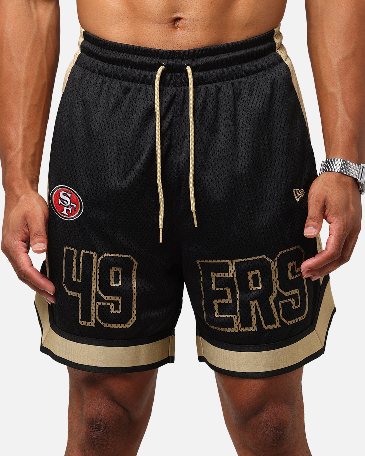 New Era San Francisco 49ers NFL Graphic Shorts Black、mySite、zt4zffjzw