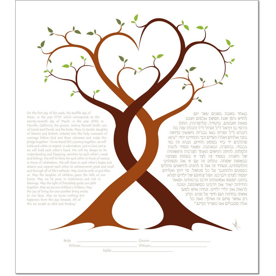 A Lovers Embrace Ketubah by Micah Parker、mySite、elrpsem3k